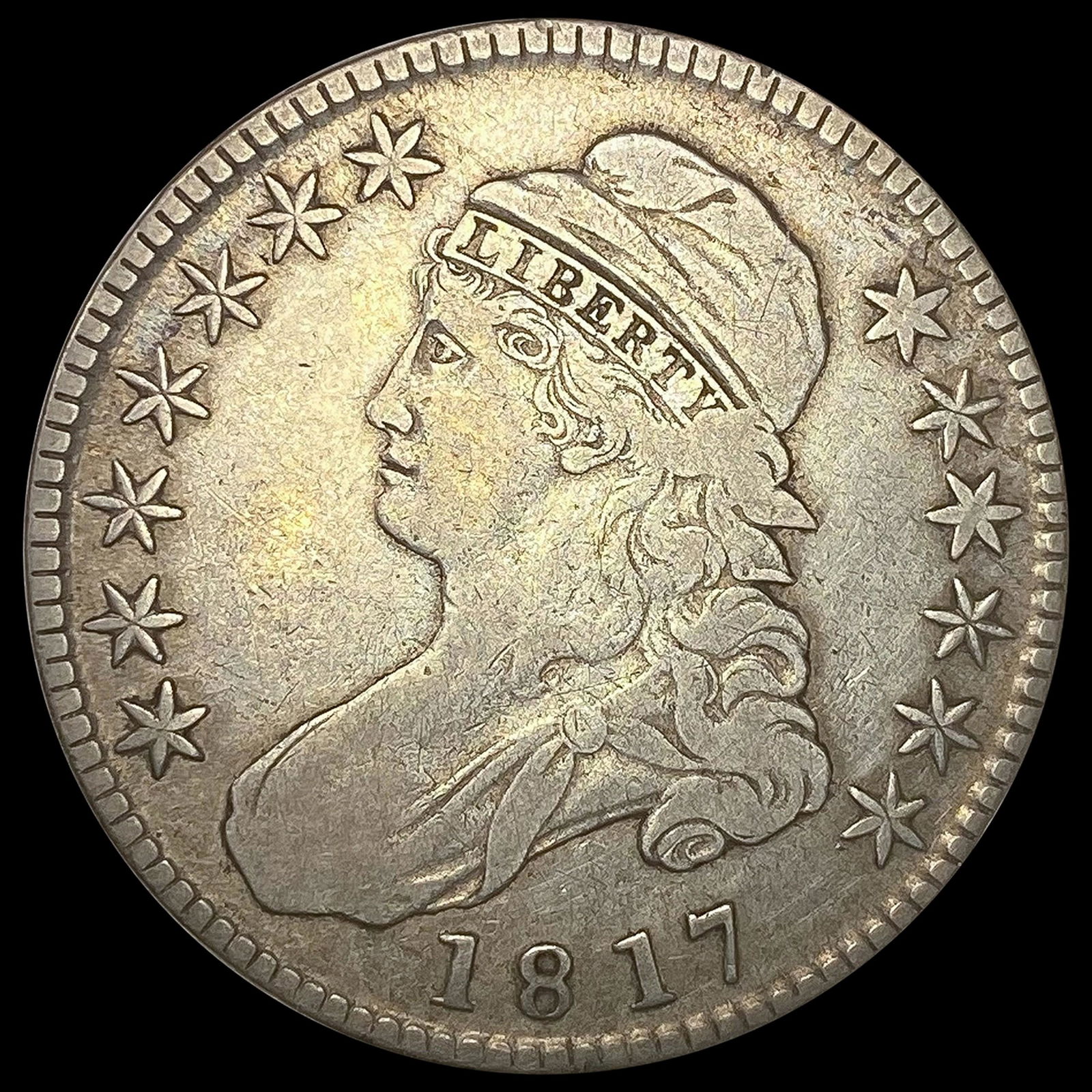 1817 0-107 Cap Bust Half Dollar R5 NICELY CIRCULAT (1 of 2)