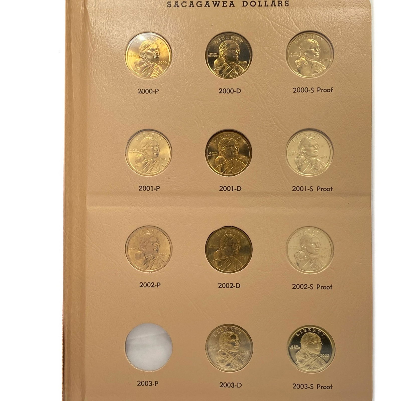 2000-2011 Sacagawea Gold Dollar Book (30 Coins) (1 of 7)