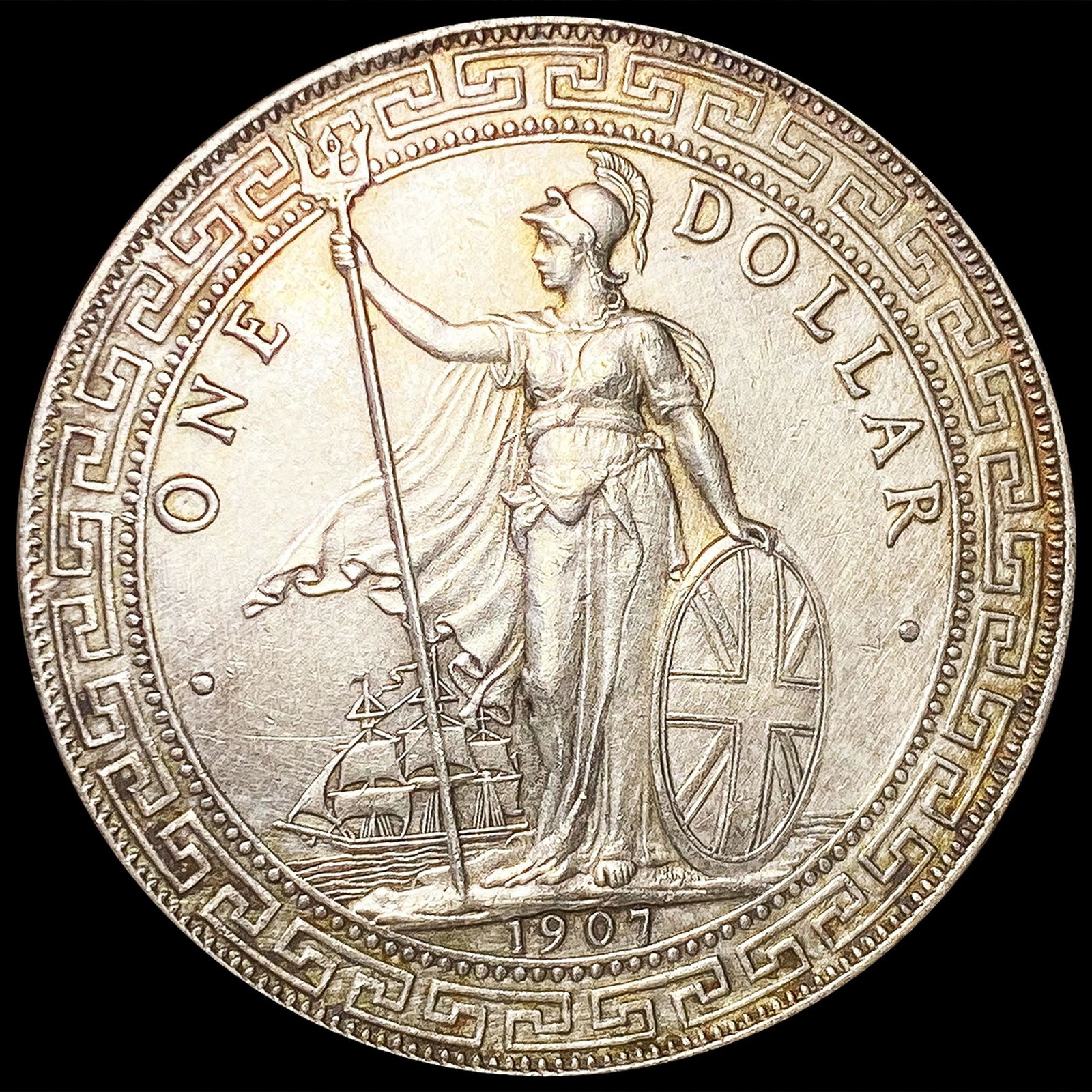 1907 G.B. Silver Trade Dollar UNCIRCULATED (1 of 2)