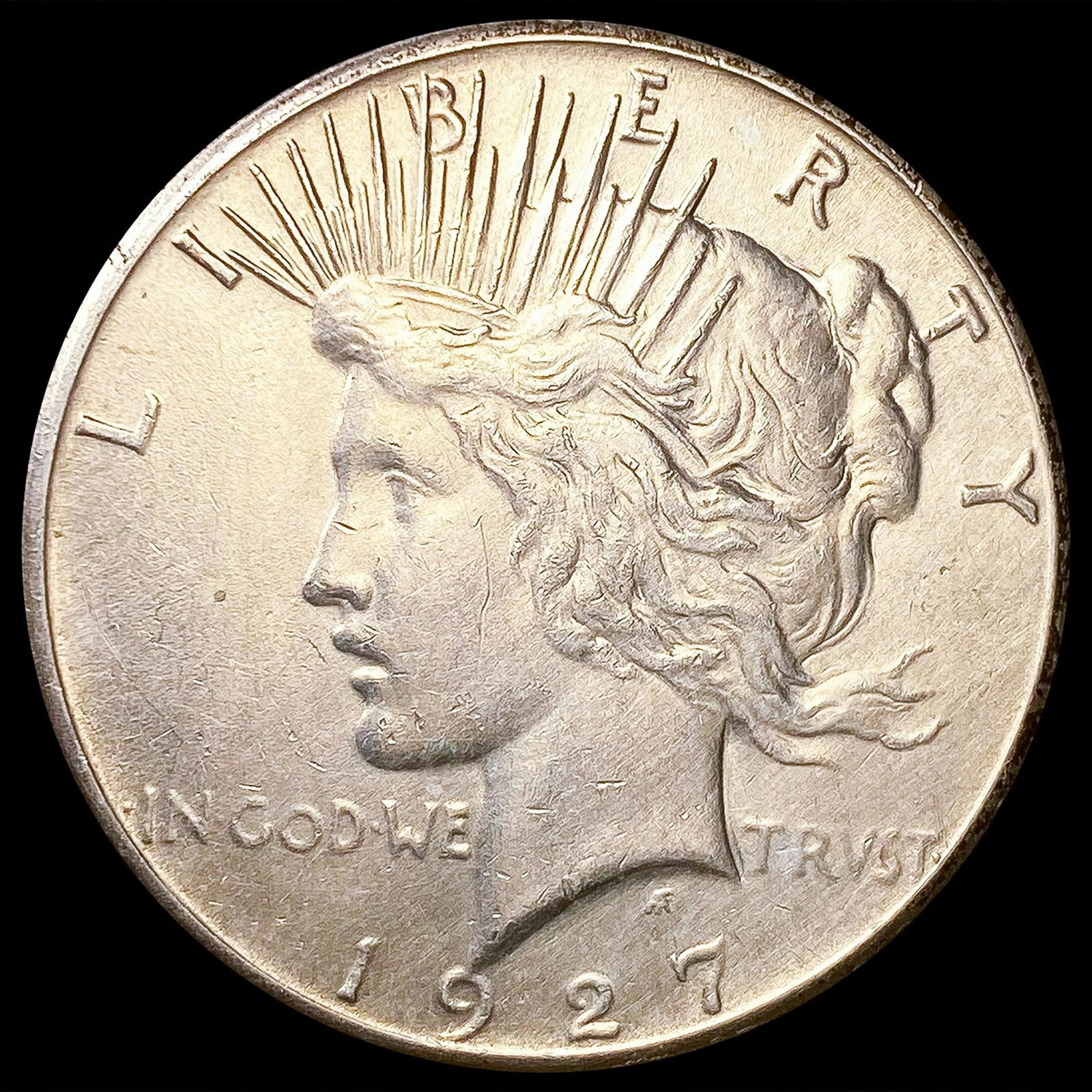 1927 Silver Peace Dollar CLOSELY UNCIRCULATED (1 of 2)