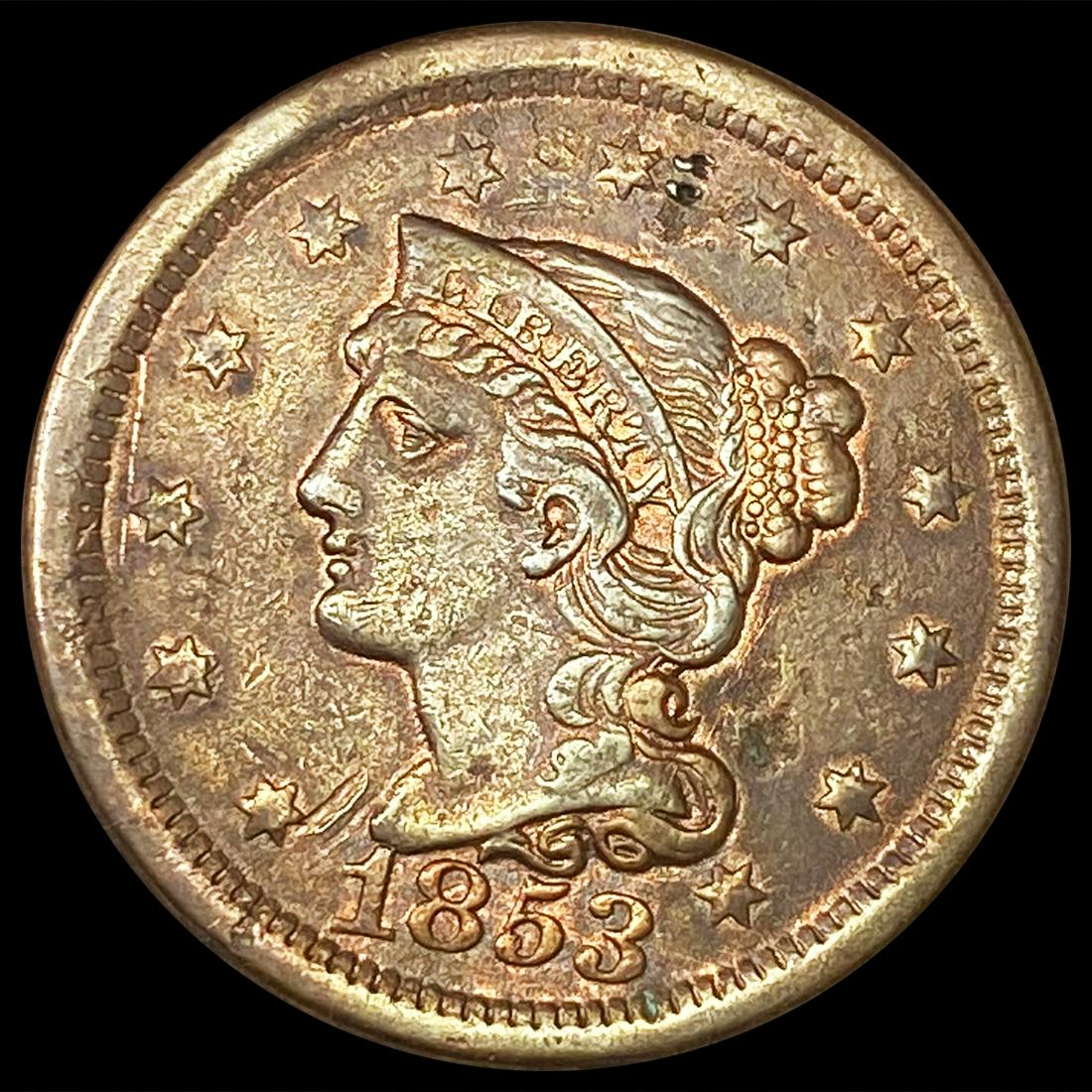 1853 Large Cent LIGHTLY CIRCULATED: 1853 Large Cent LIGHTLY CIRCULATED