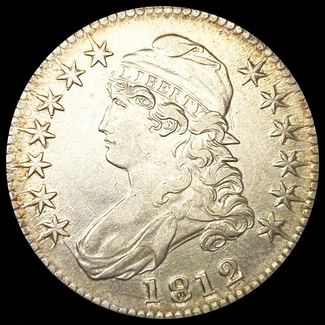 1812 0-105A Cap Bust Half Dollar R4 LIGHTLY CIRC (1 of 2)