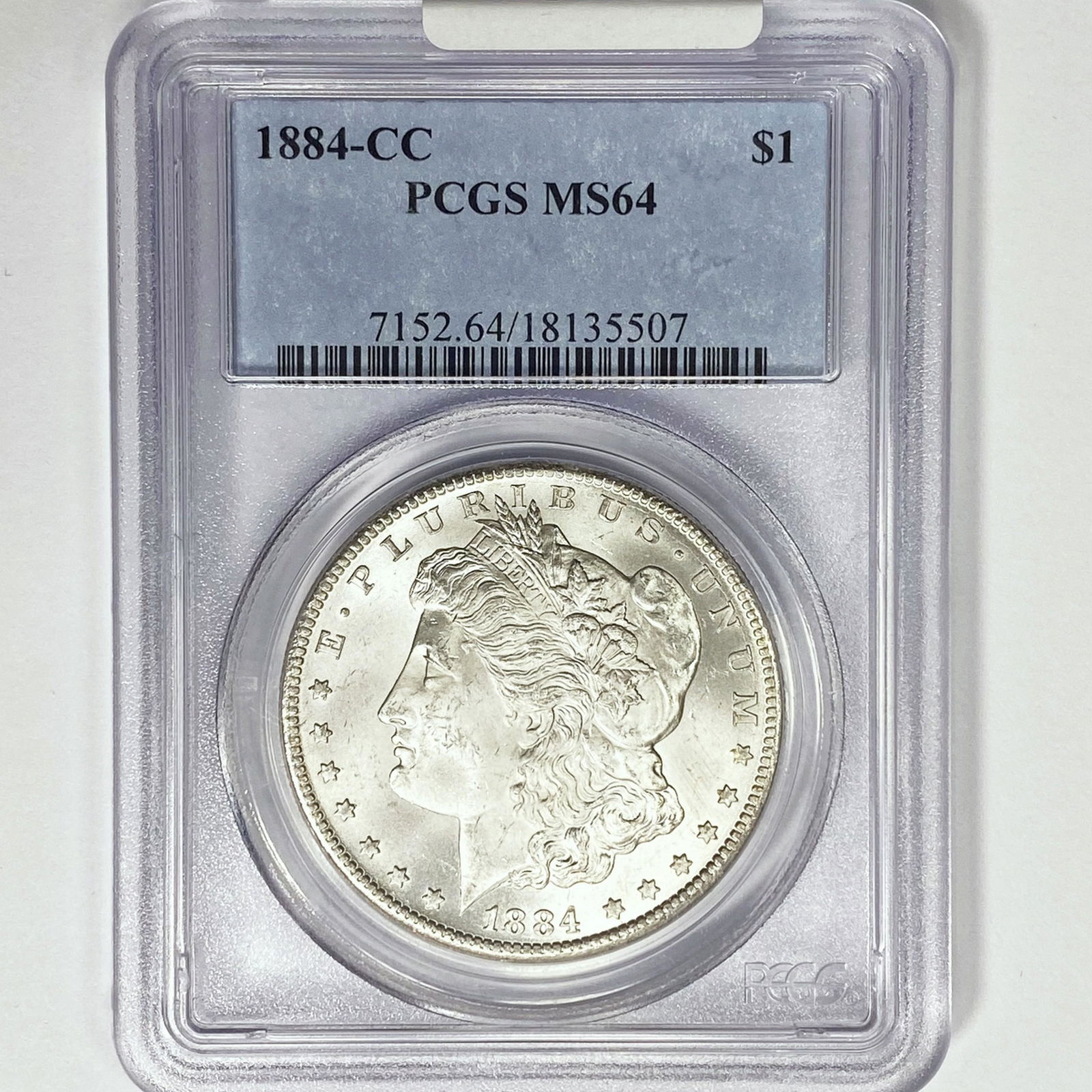 1884-CC Morgan Silver Dollar PCGS MS64 (1 of 2)
