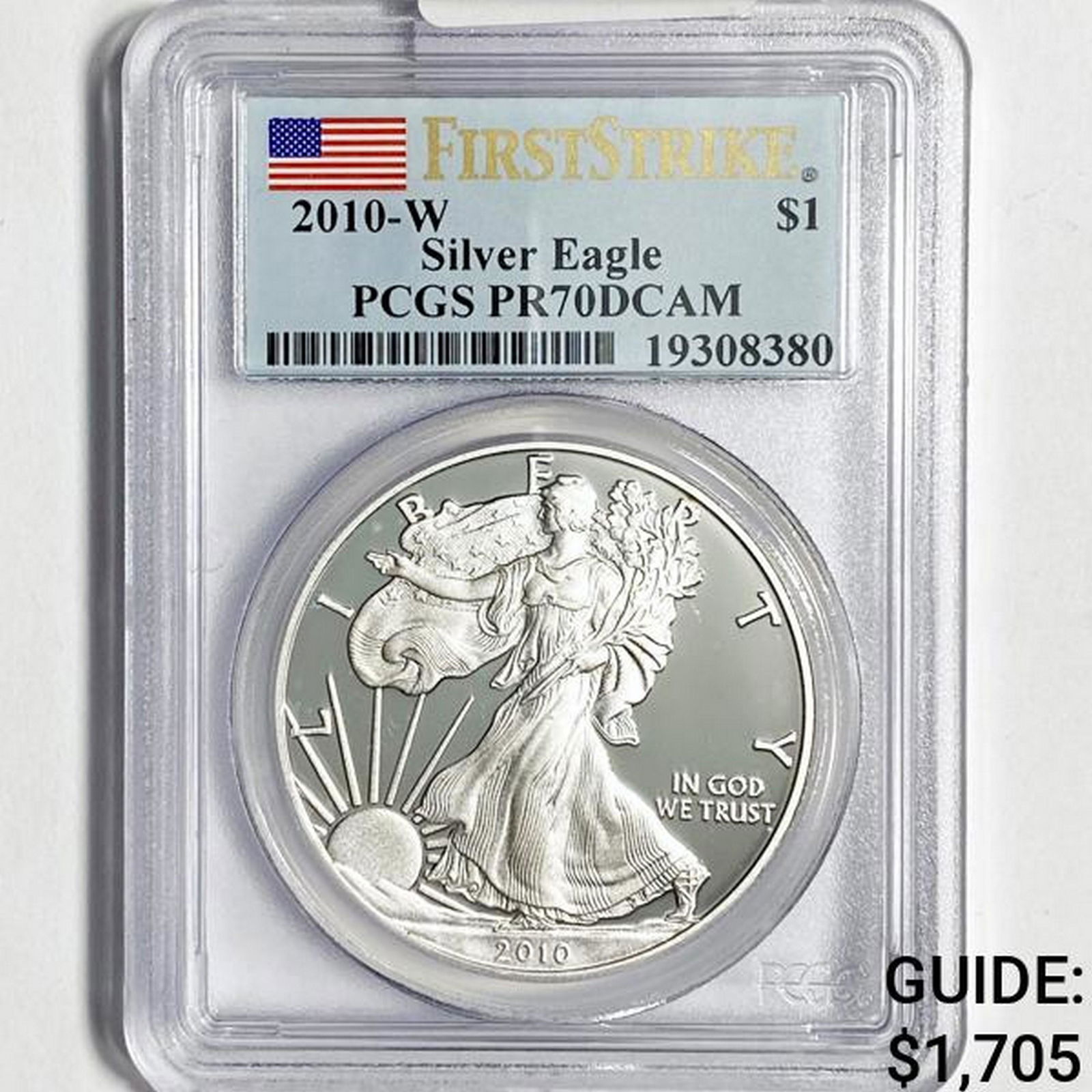 2010-W American Silver Eagle PCGS PR70 DCAM (1 of 2)