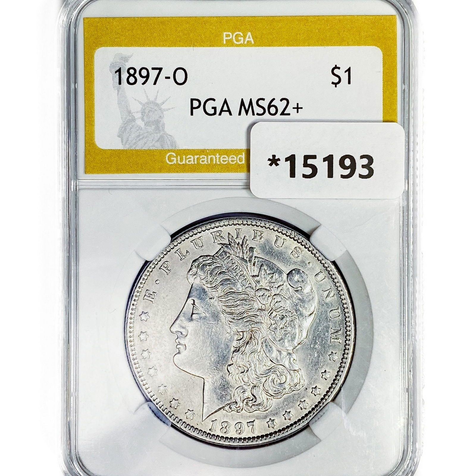 1897-O Morgan Silver Dollar PGA MS62+ (1 of 2)