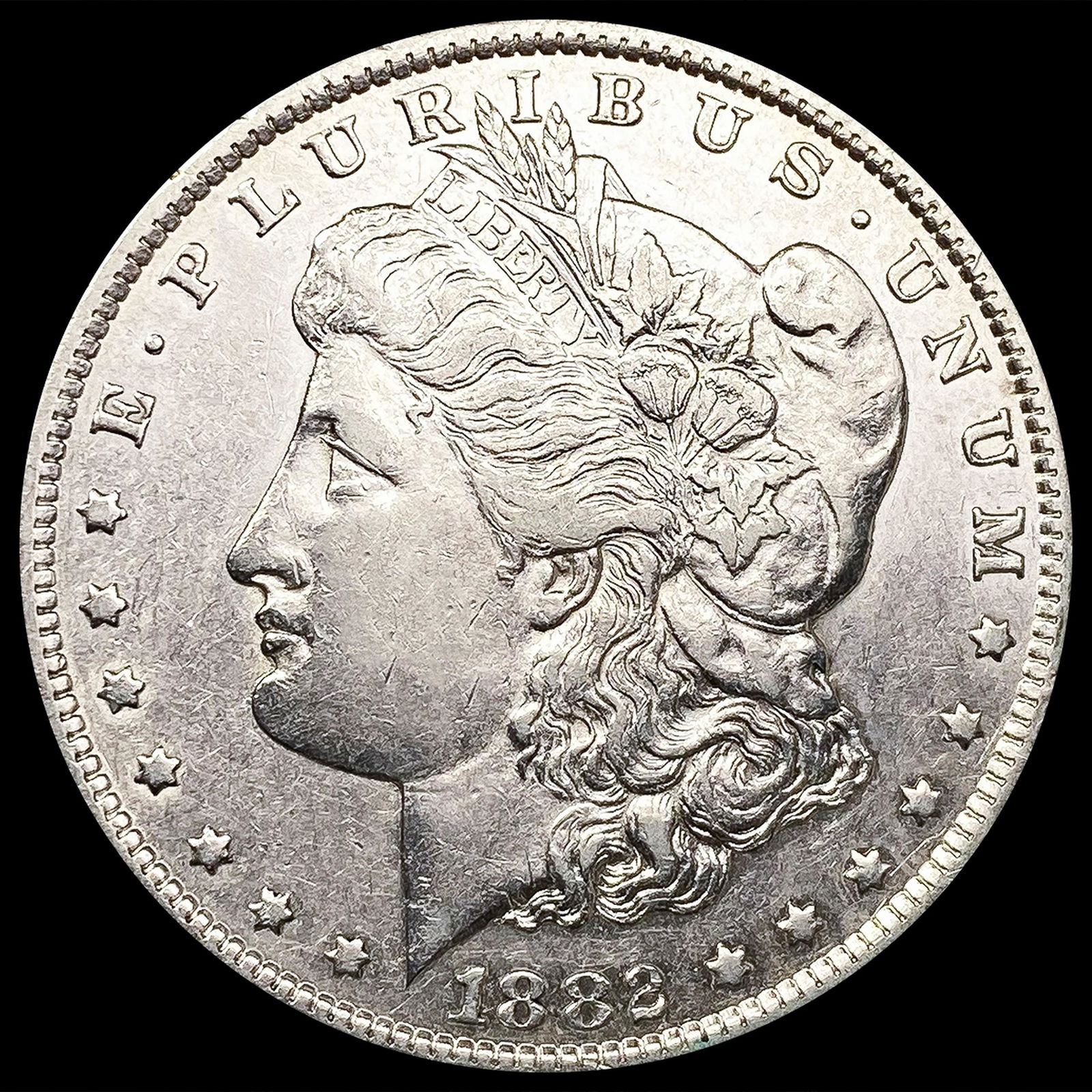1882-CC Morgan Silver Dollar CLOSE UNCIRCULATED (1 of 2)