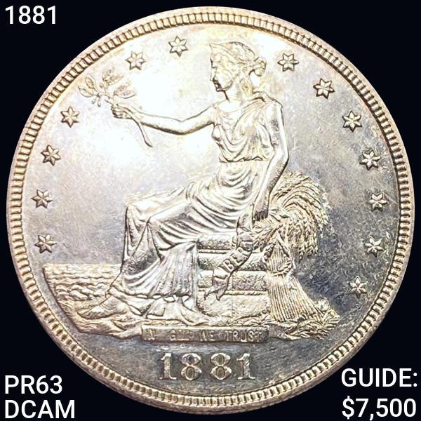 1881 Silver Trade Dollar CHOICE PROOF DCAM (1 of 2)