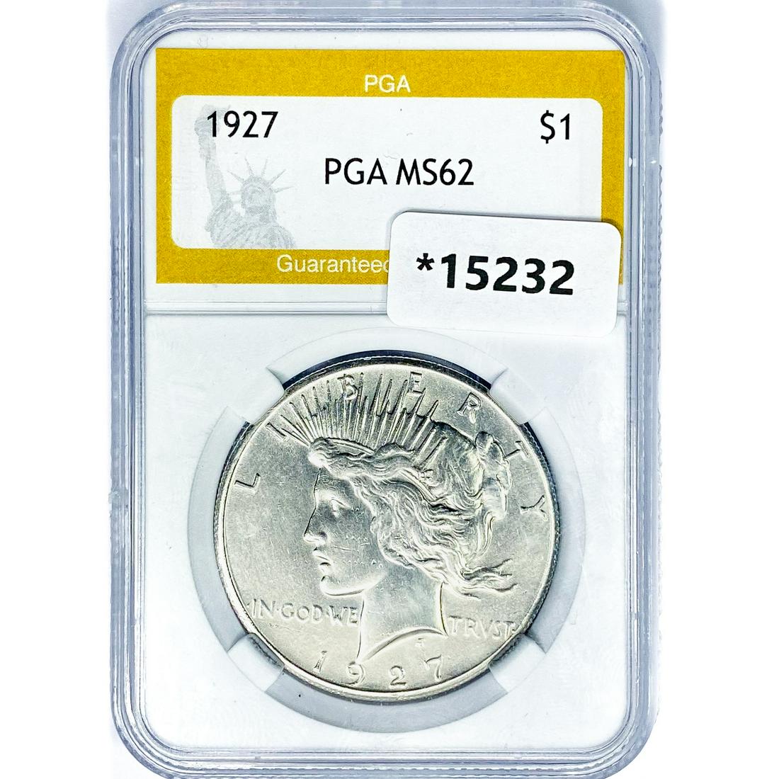 1927 Silver Peace Dollar PGA MS62 (1 of 2)