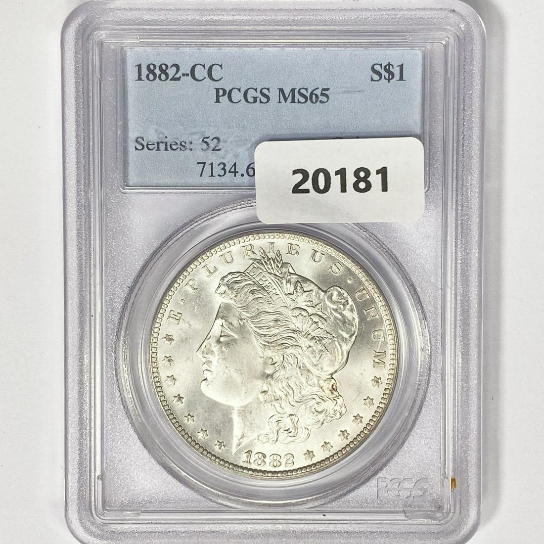 1882-CC Morgan Silver Dollar PCGS MS65 (1 of 2)