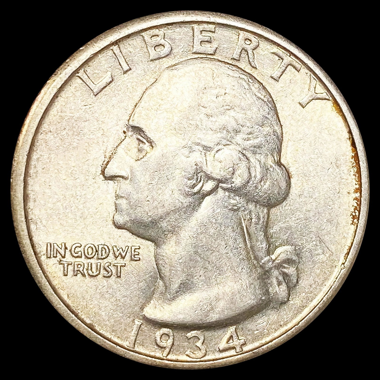 1934 Washington Silver Quarter UNCIRCULATED (1 of 2)