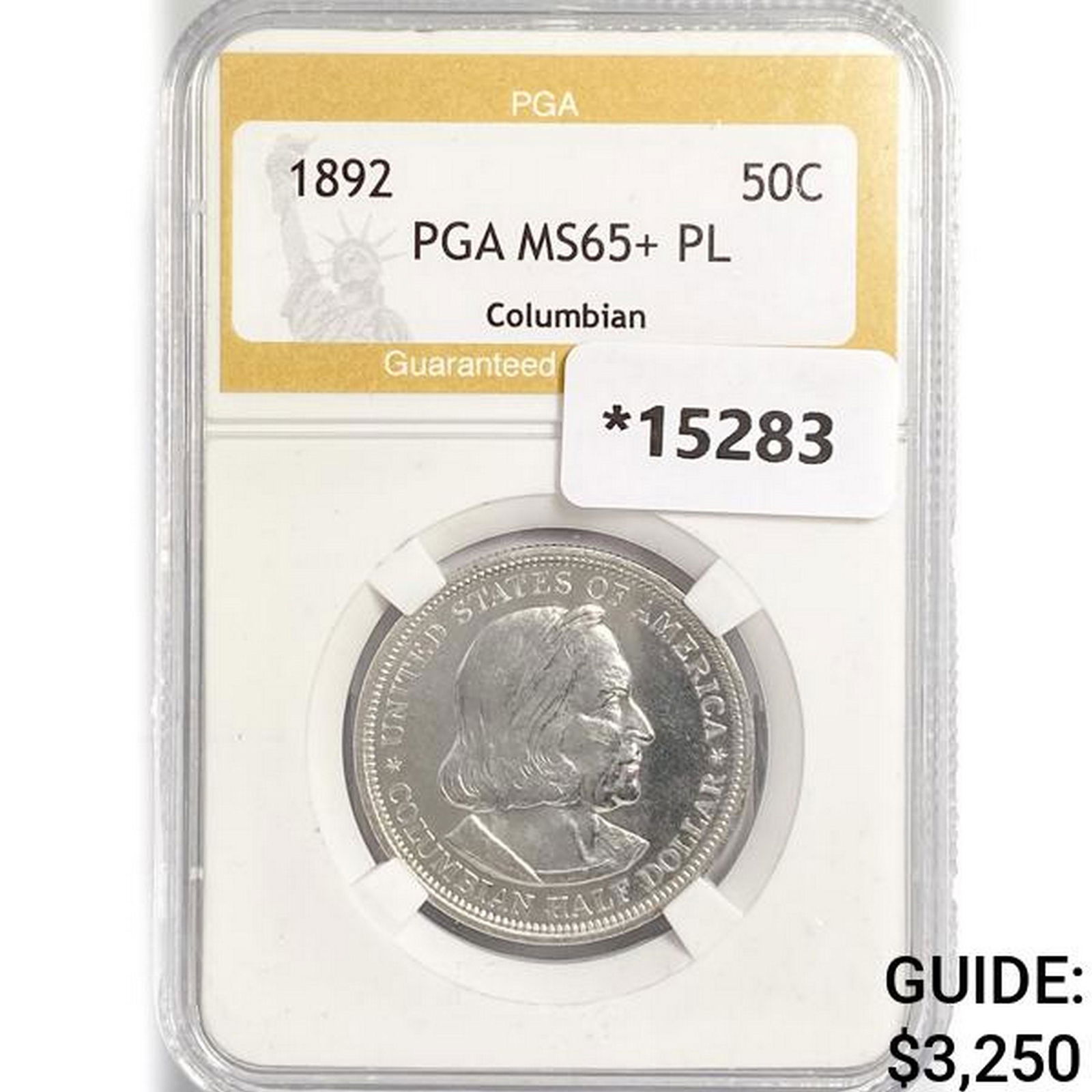 1892 Columbian Expo Half Dollar PGA MS65+ PL (1 of 2)