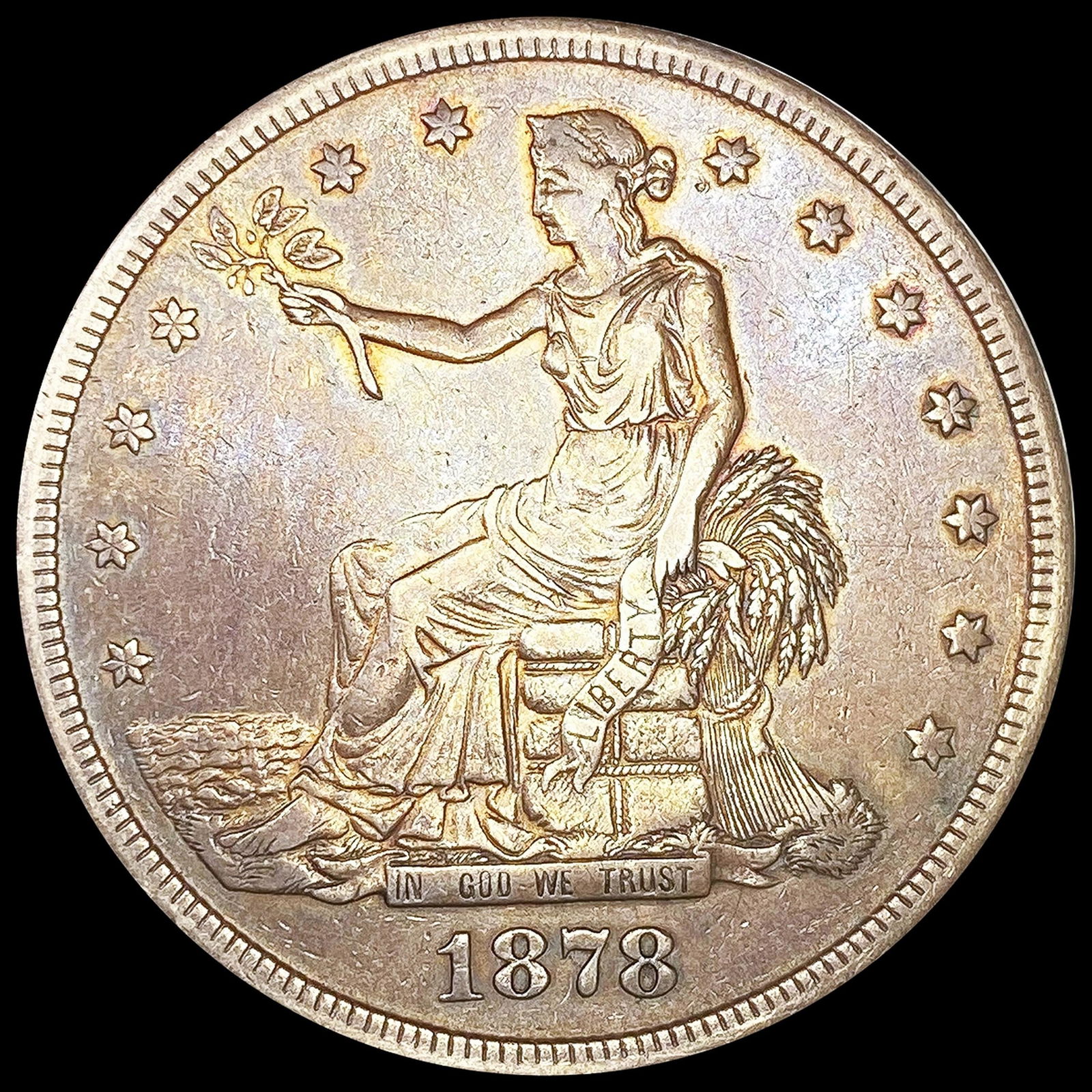 1878-S Silver Trade Dollar ABOUT UNCIRCULATED (1 of 2)
