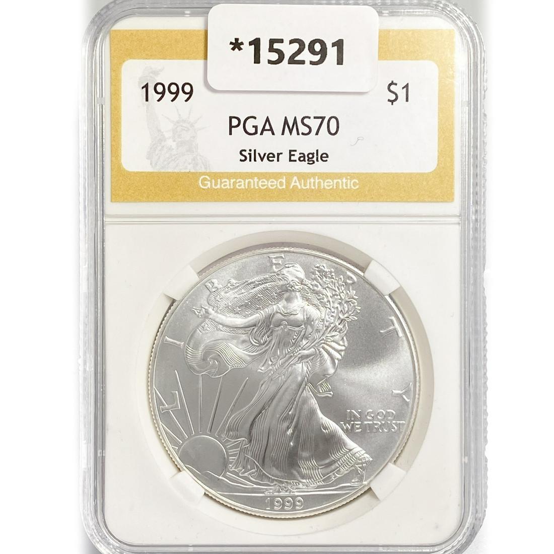 1999 American Silver Eagle PGA MS70 (1 of 2)
