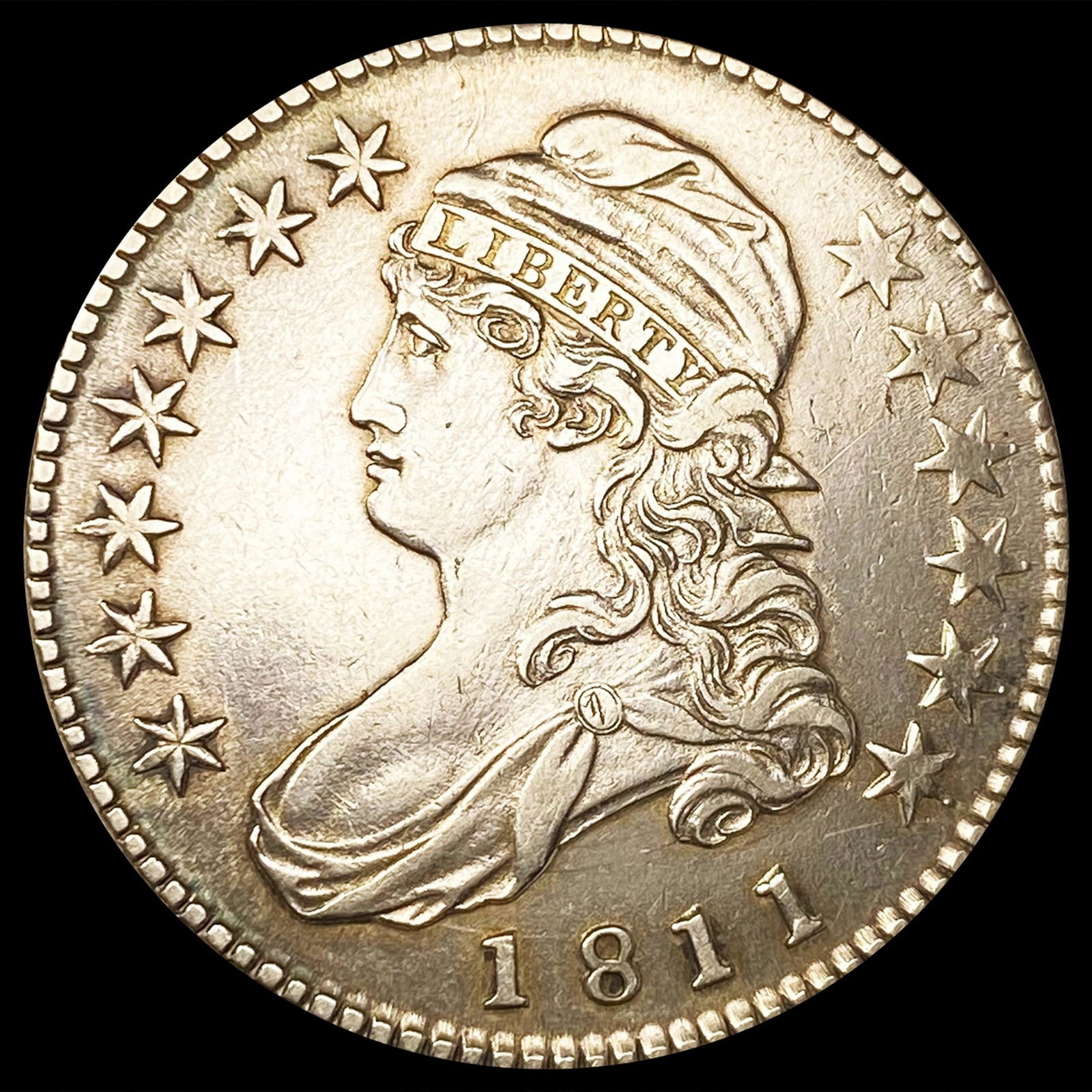 1811 Sm 8 Capped Bust Half Dollar NEARLY UNC (1 of 2)
