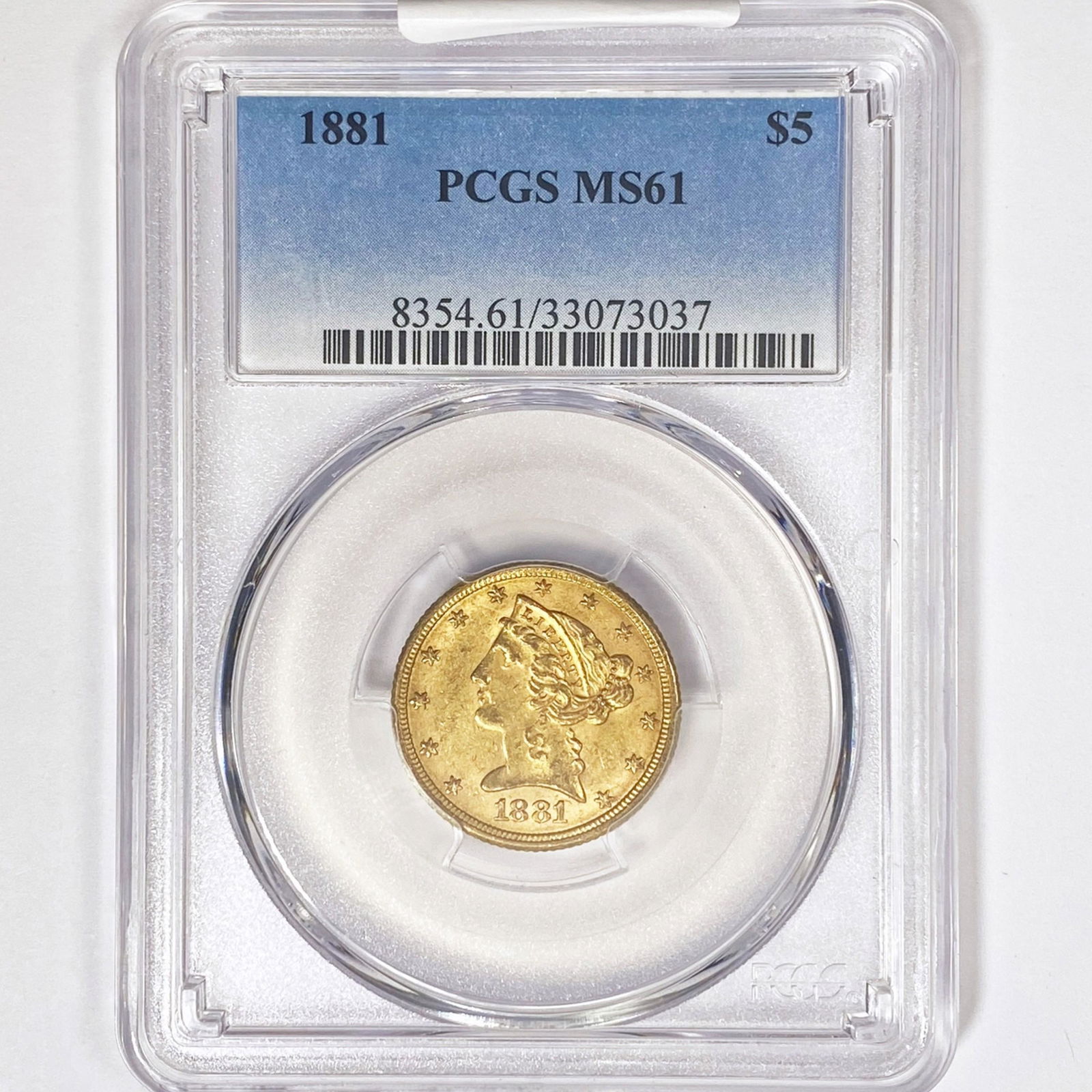 1881 $5 Gold Half Eagle PCGS MS61 (1 of 2)