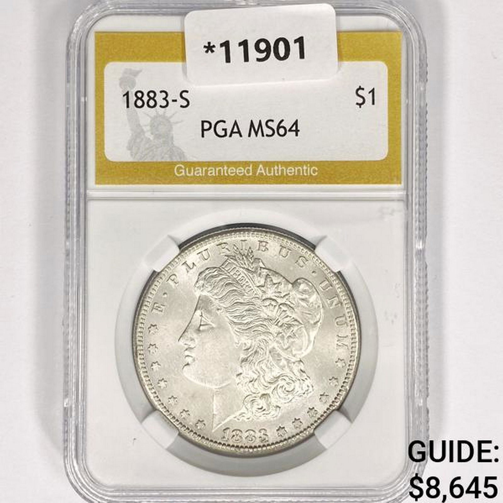 1883-S Morgan Silver Dollar PGA MS64 (1 of 2)