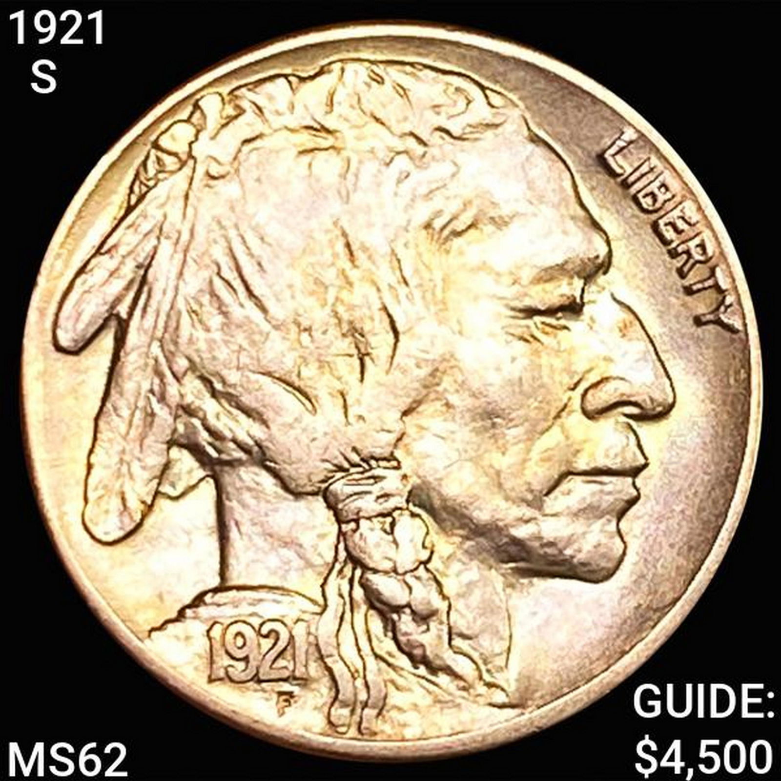 1921-S Buffalo Nickel UNCIRCULATED (1 of 2)