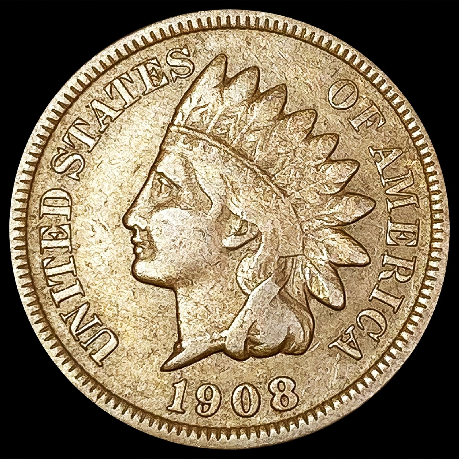 1908-S Indian Head Cent NICE CIRCULATED (1 of 2)