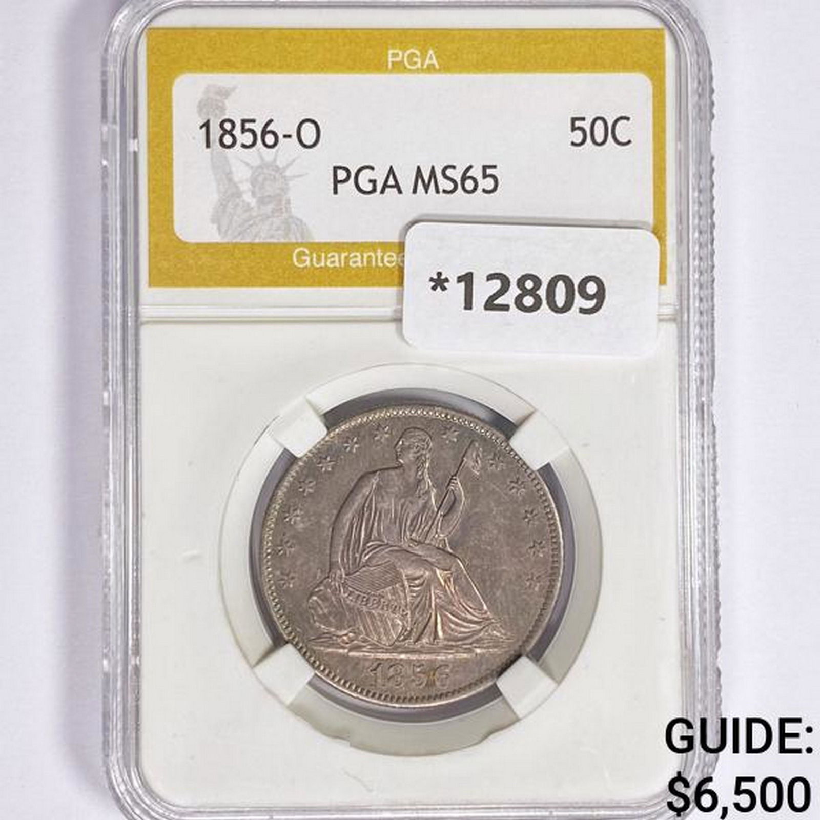 1856-O Seated Liberty Half Dollar PGA MS65 (1 of 2)
