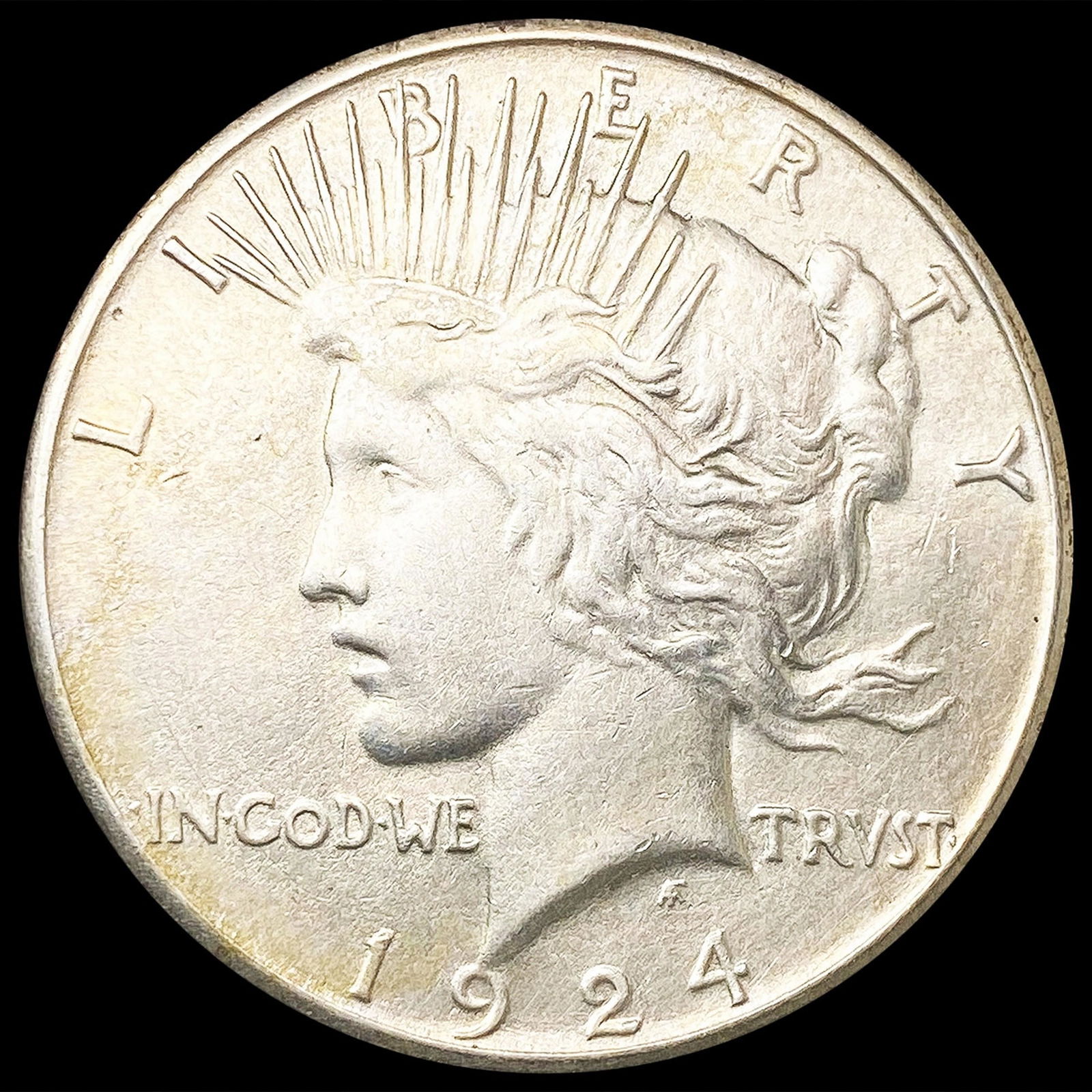 1924-S Silver Peace Dollar CLOSELY UNCIRCULATED (1 of 2)