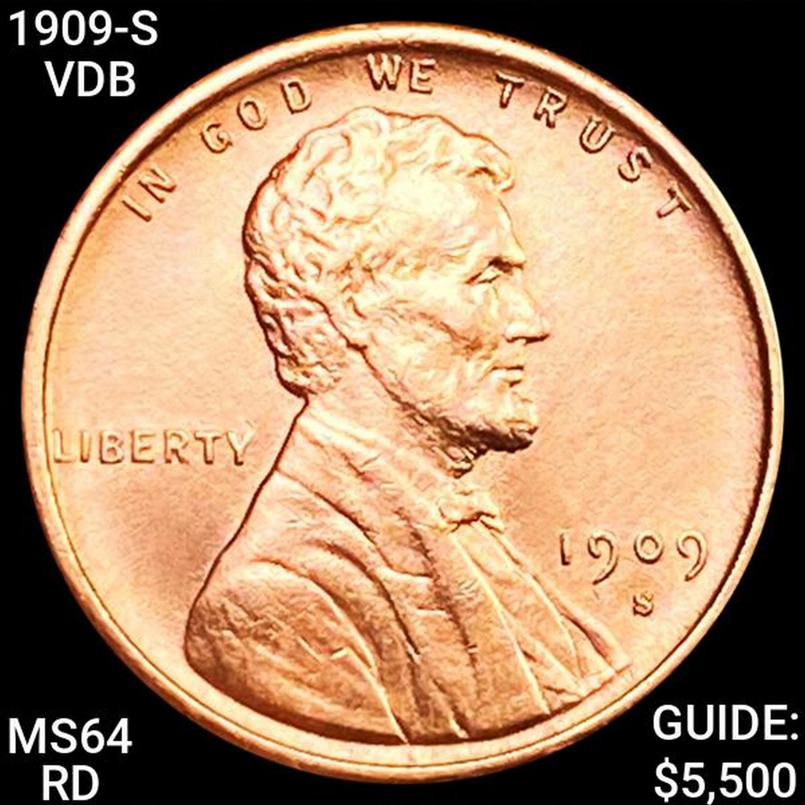 1909-S VDB Wheat Cent CHOICE BU RD (1 of 2)