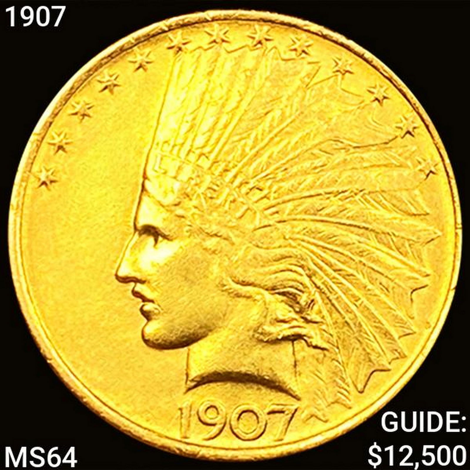 1907 $10 Gold Eagle CHOICE BU (1 of 2)