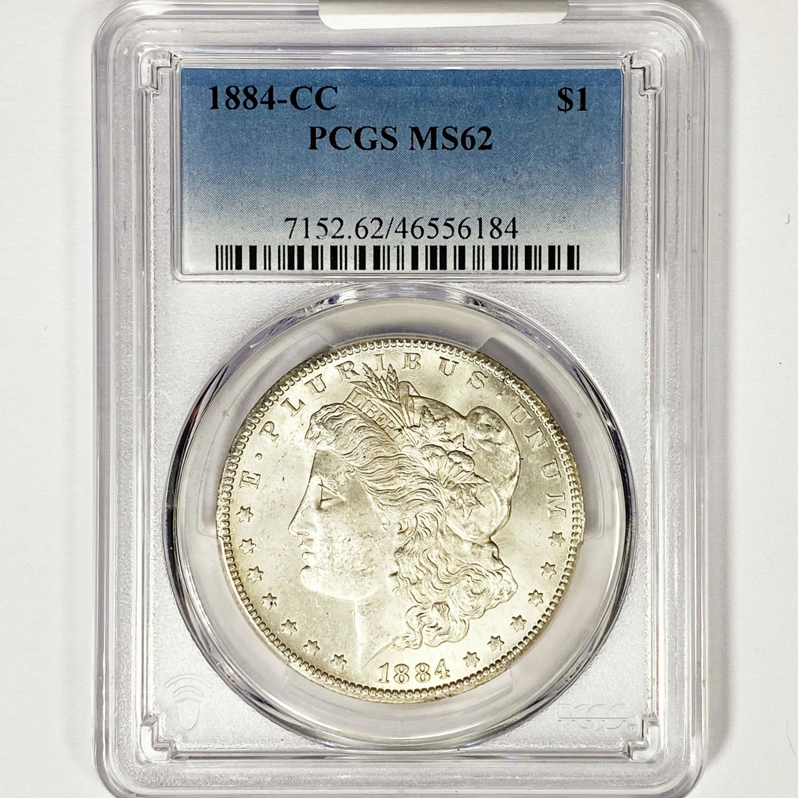 1884-CC Morgan Silver Dollar PCGS MS62 (1 of 2)