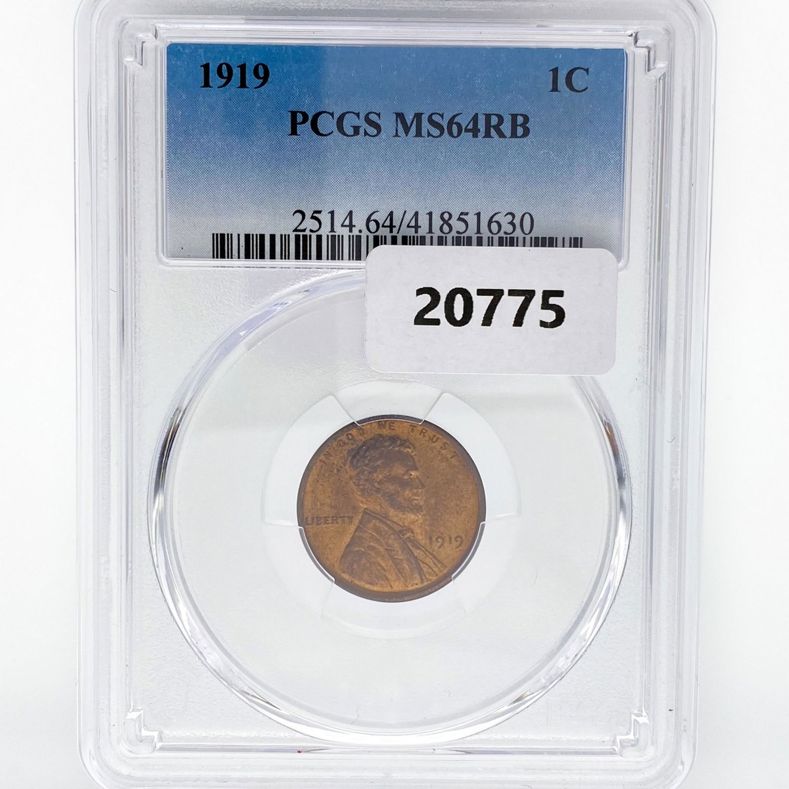 1919 Wheat Cent PCGS MS64 RB (1 of 2)