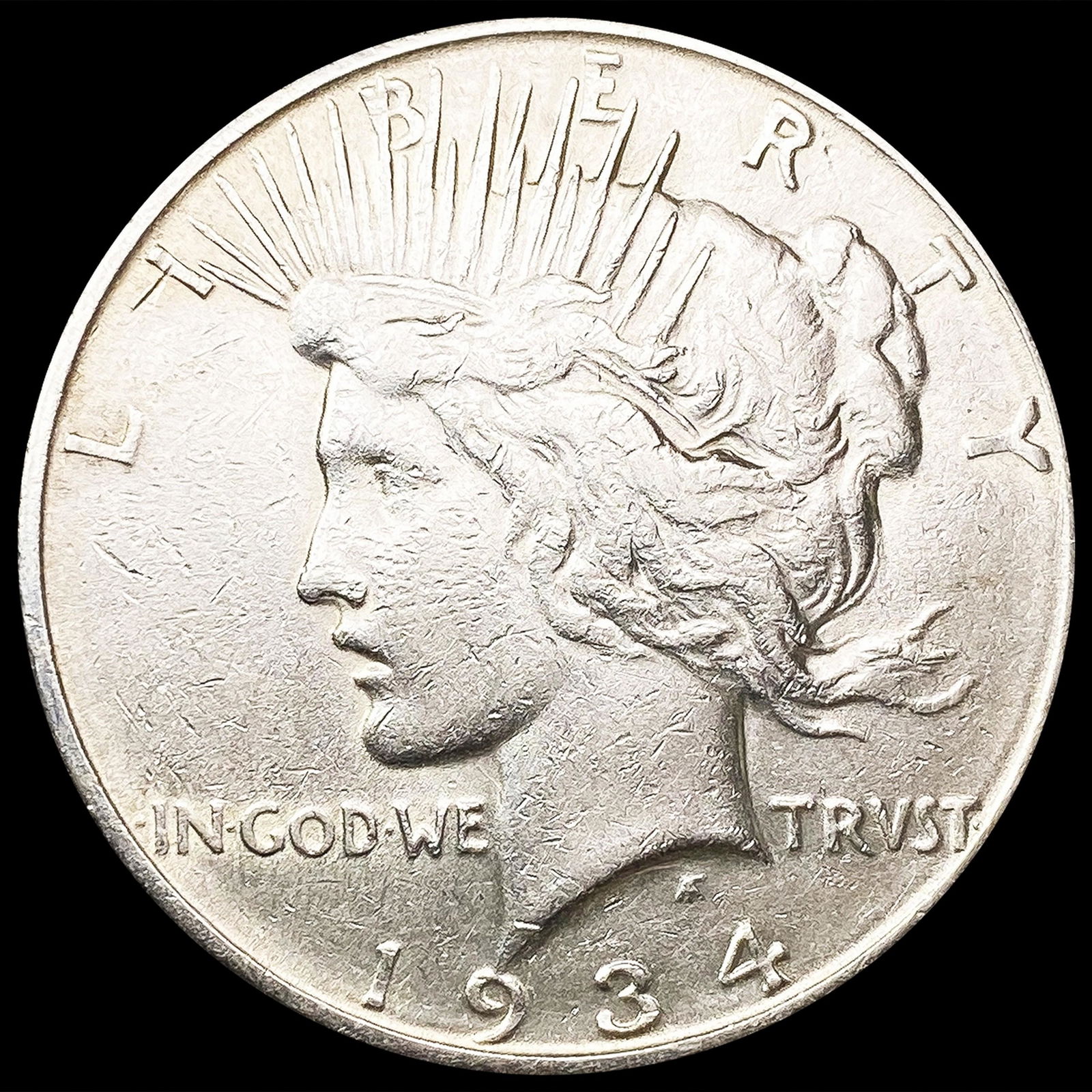 1934-D Silver Peace Dollar NEARLY UNCIRCULATED (1 of 2)