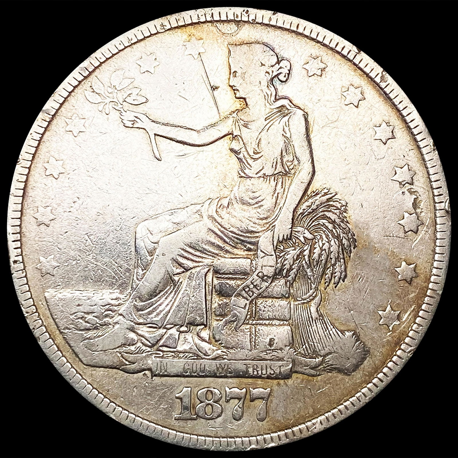 1877 Silver Trade Dollar NICELY CIRCULATED (1 of 2)