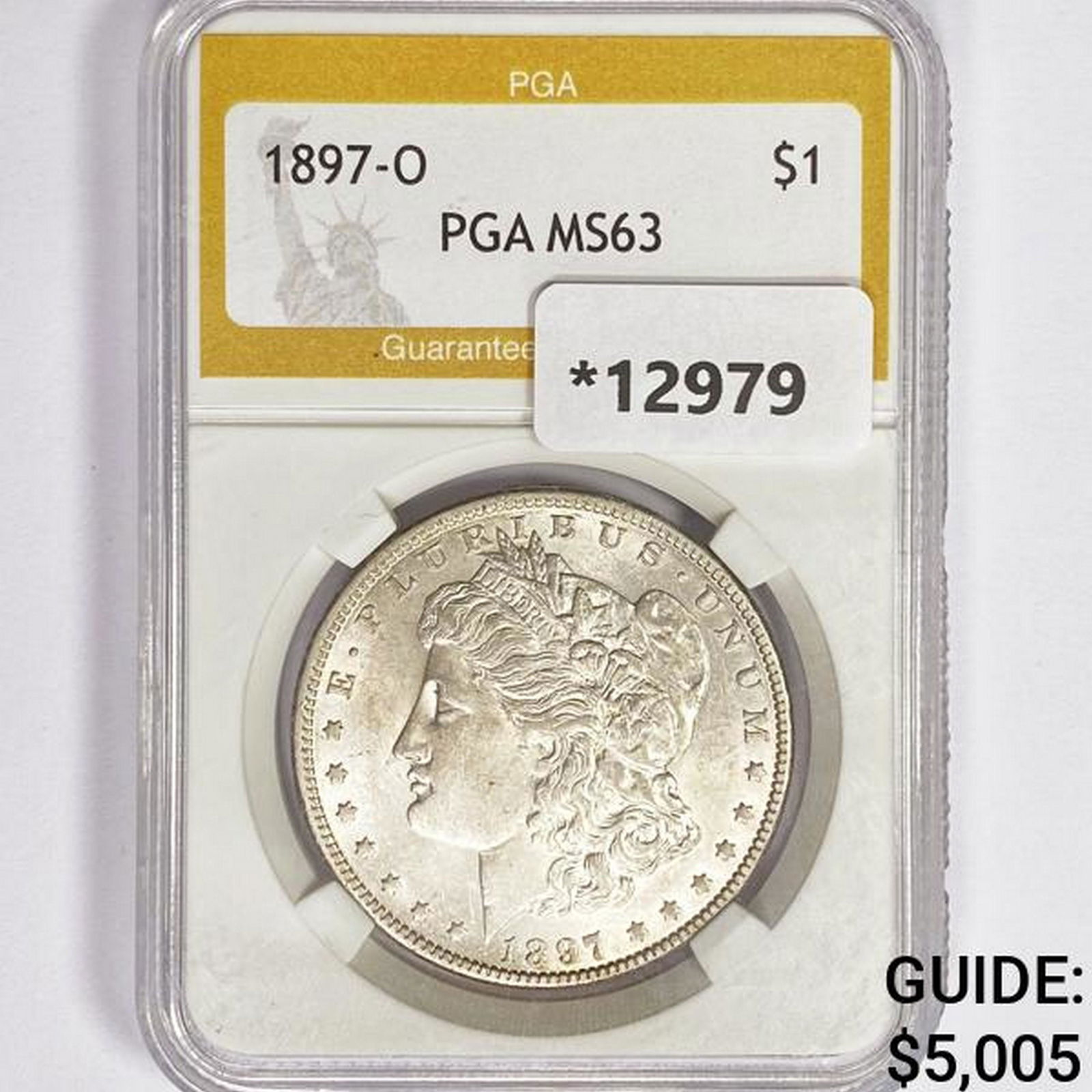 1897-O Morgan Silver Dollar PGA MS63 (1 of 2)