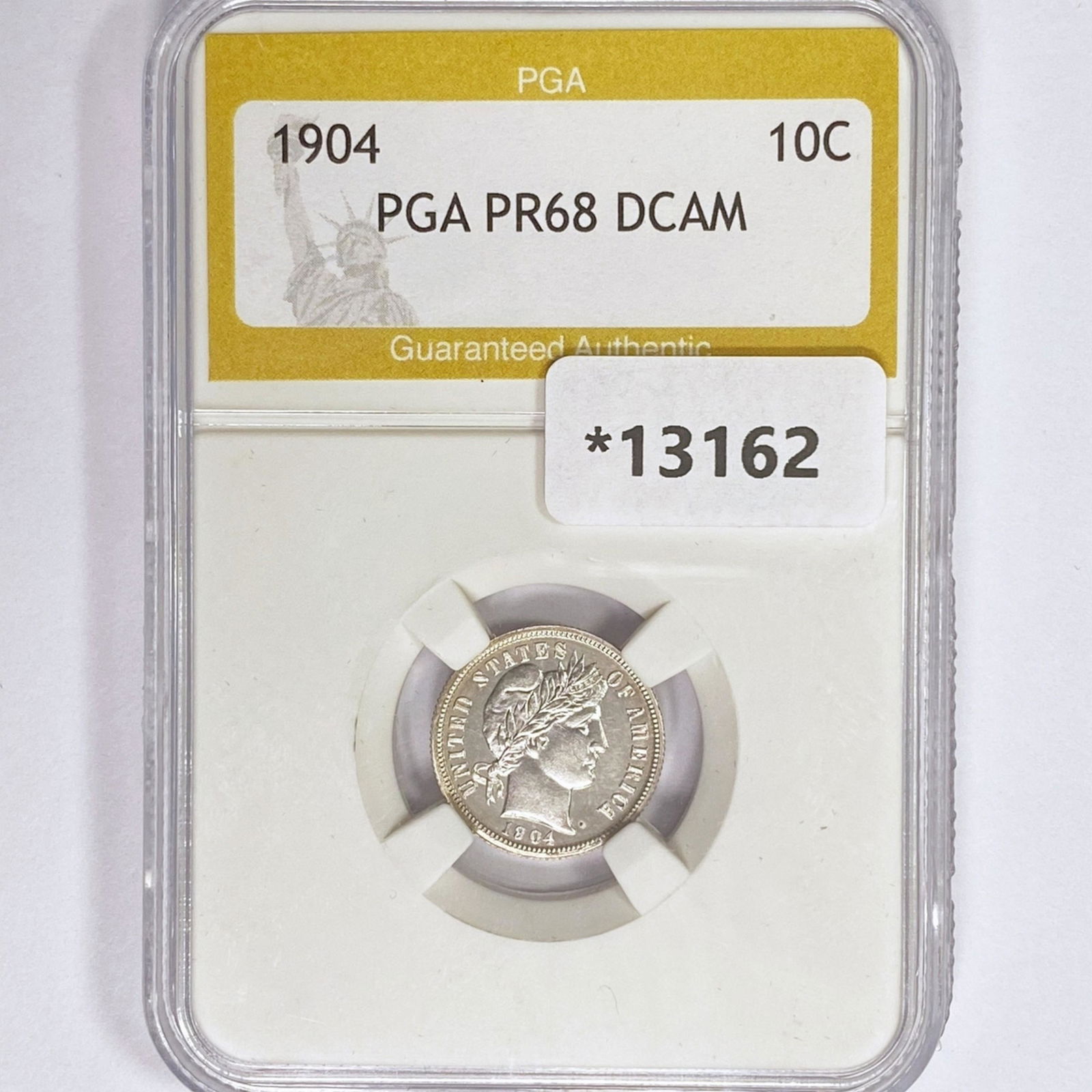 1904 Barber Dime PGA PR68 DCAM (1 of 2)