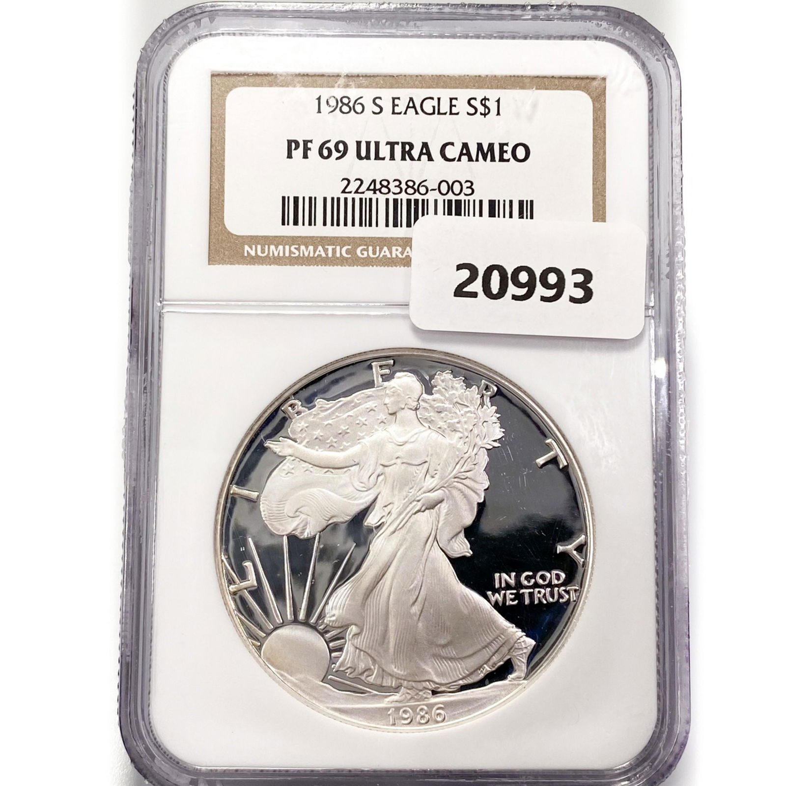 1986-S American Silver Eagle NGC PF69 UC (1 of 2)