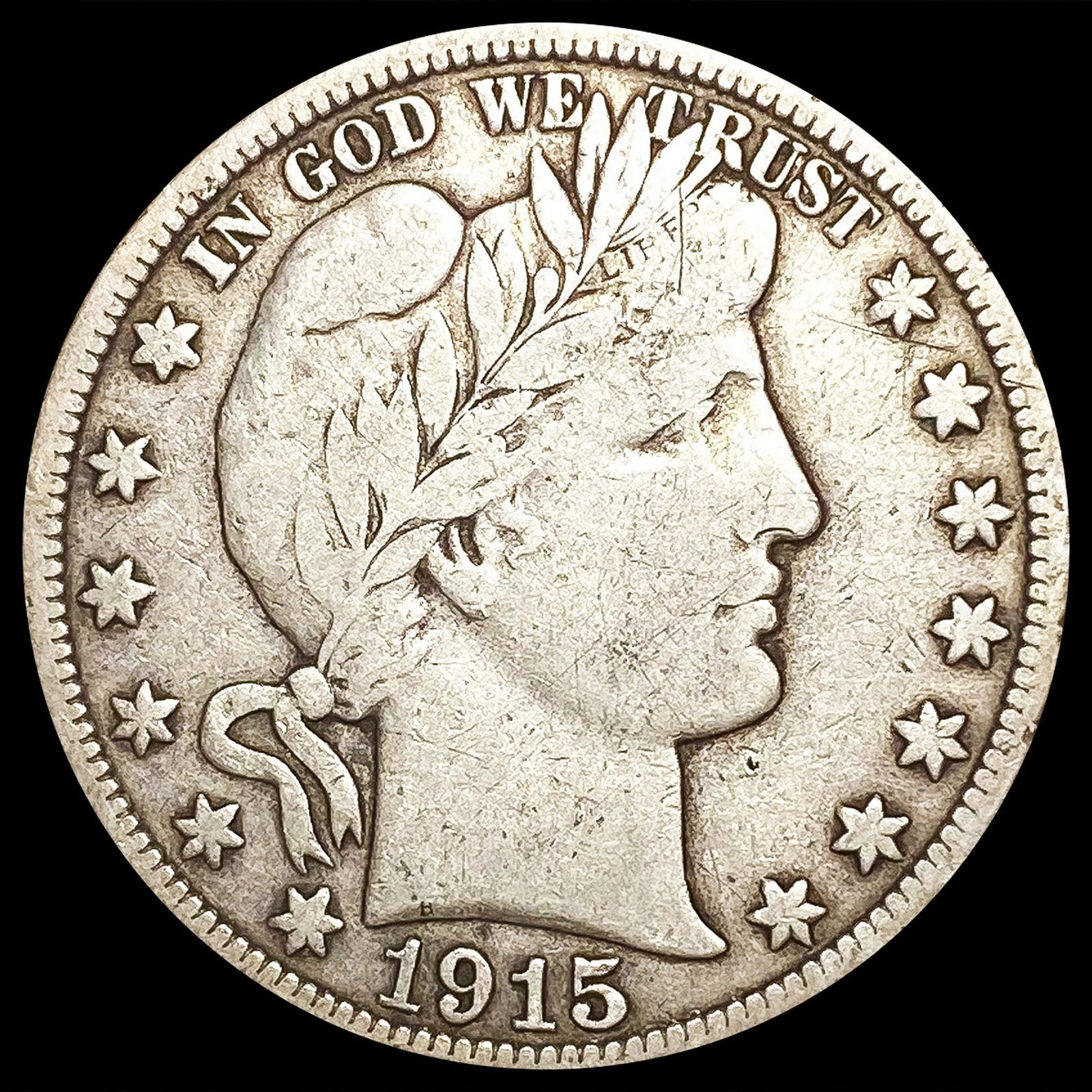 1915-S Barber Half Dollar NICELY CIRCULATED (1 of 2)