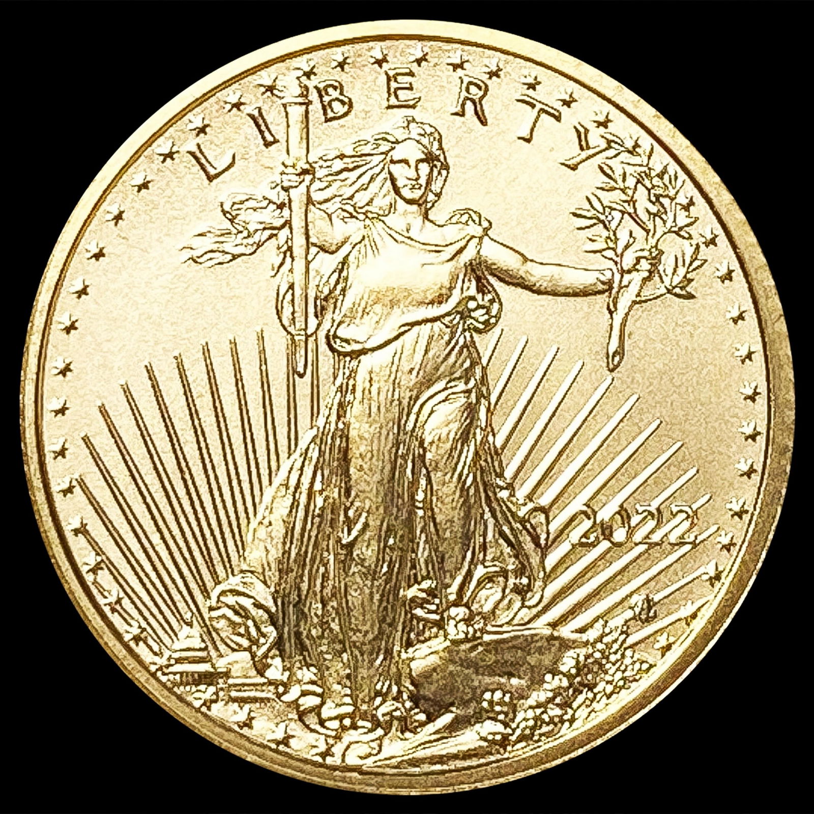 2022 1/10oz Gold $5 Eagle SUPERB GEM BU (1 of 2)