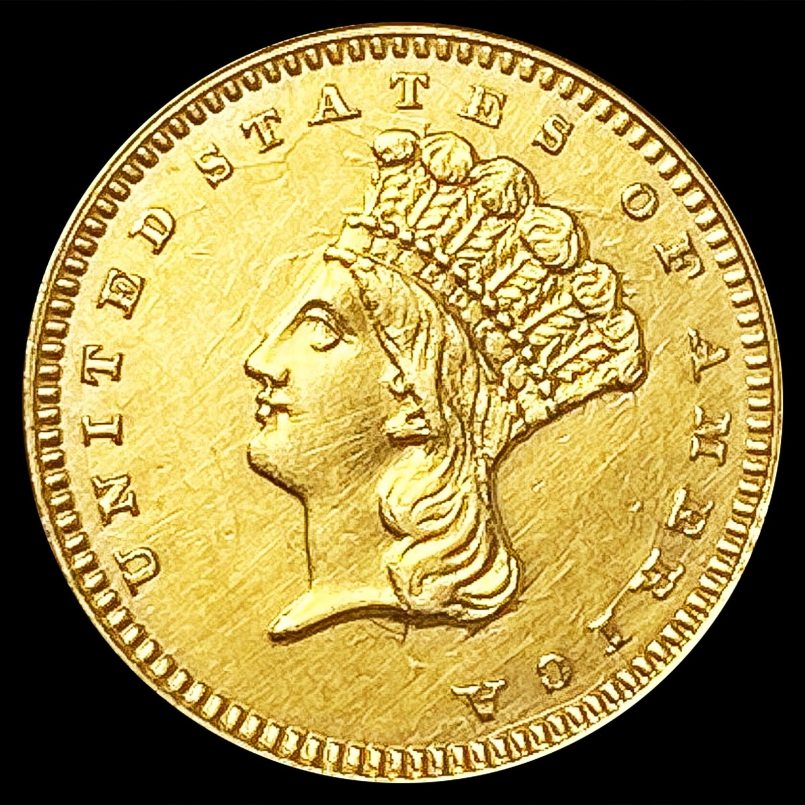 1862 Rare Gold Dollar UNCIRCULATED (1 of 2)