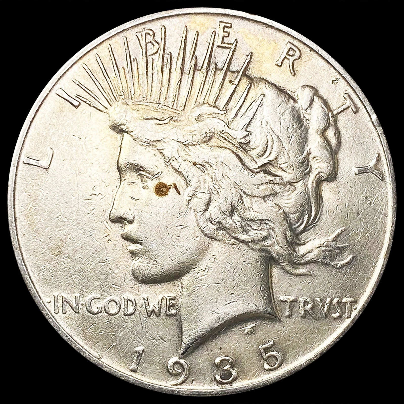 1935-S Silver Peace Dollar LIGHTLY CIRCULATED (1 of 2)
