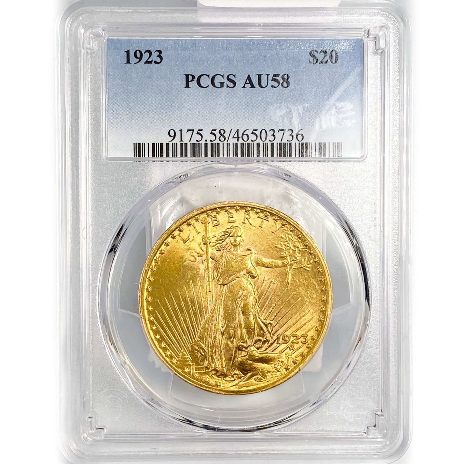 1923 $20 Gold Double Eagle PCGS AU58 (1 of 2)