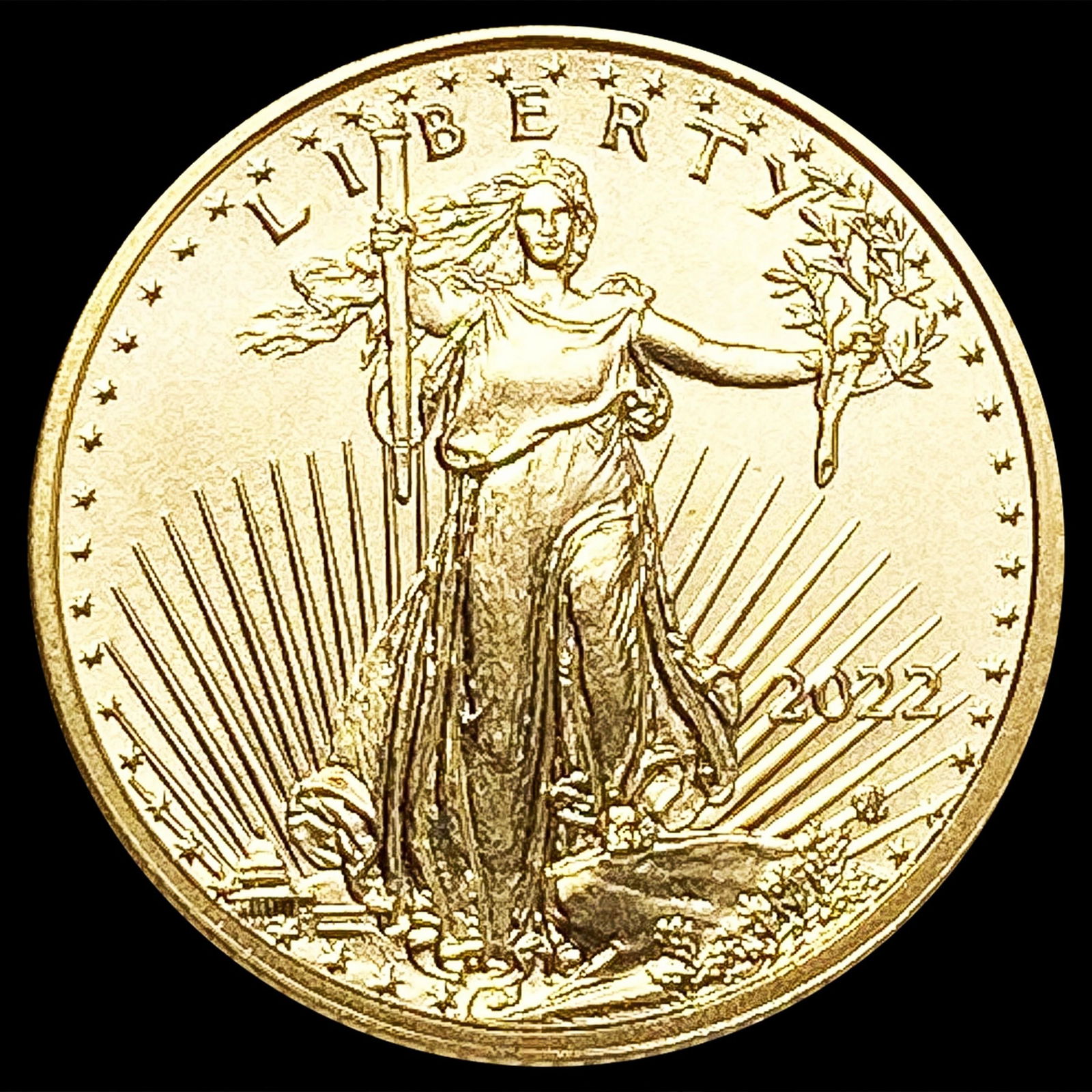 2022 1/10oz Gold $5 Eagle SUPERB GEM BU (1 of 2)