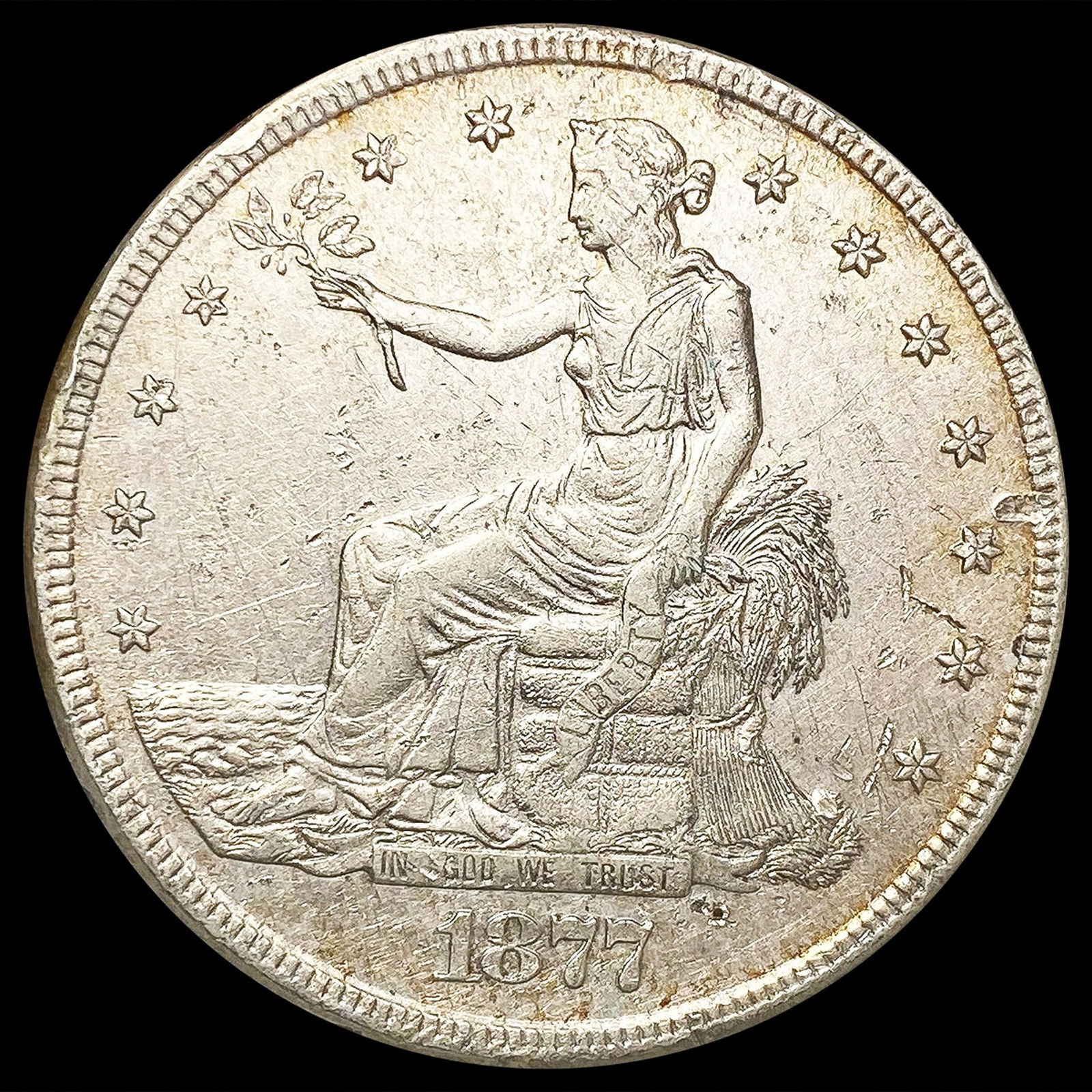 1877-S Silver Trade Dollar LIGHTLY CIRCULATED (1 of 2)