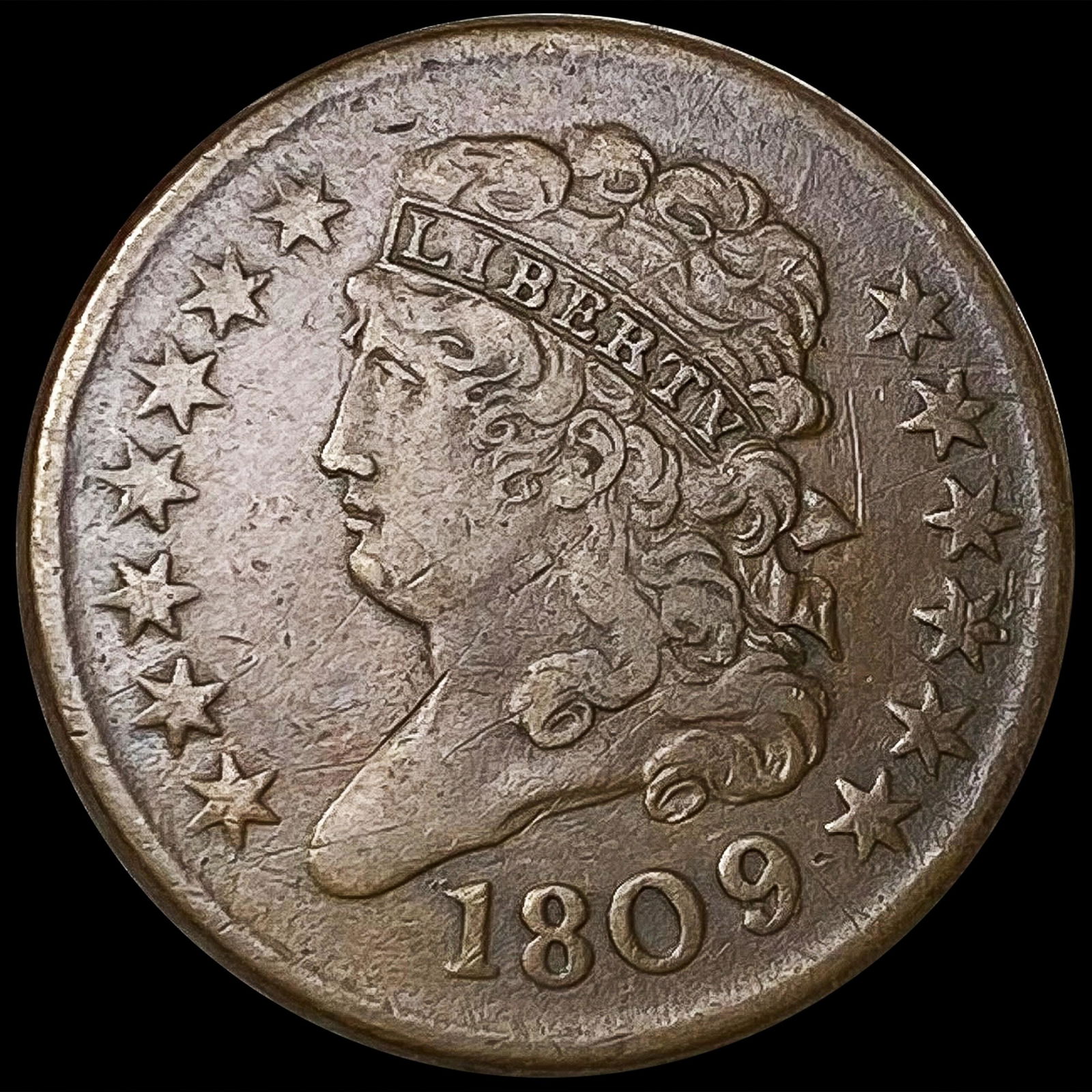 1809 Classic Head Half Cent LIGHTLY CIRCULATED (1 of 2)