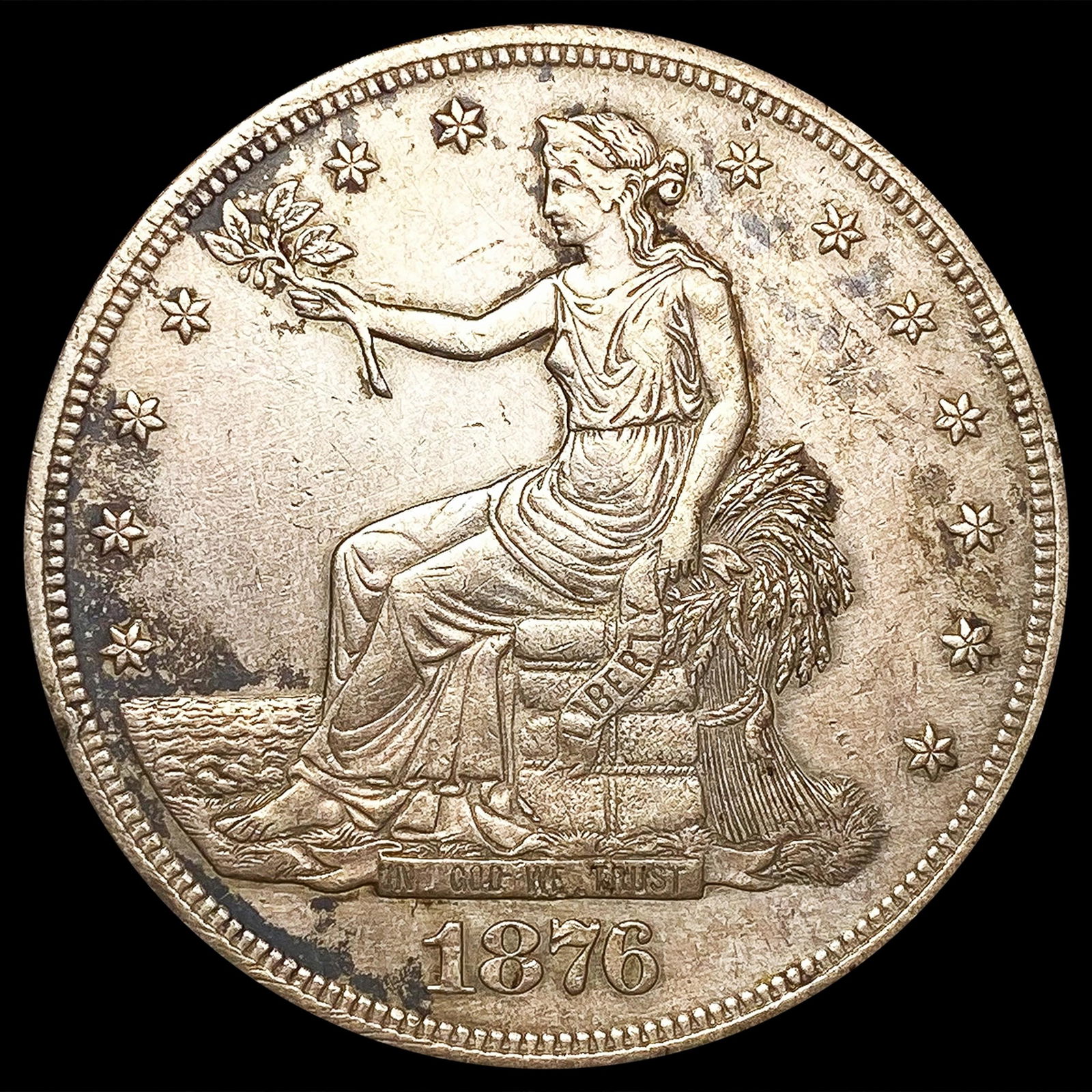 1876 Silver Trade Dollar LIGHTLY CIRCULATED (1 of 2)