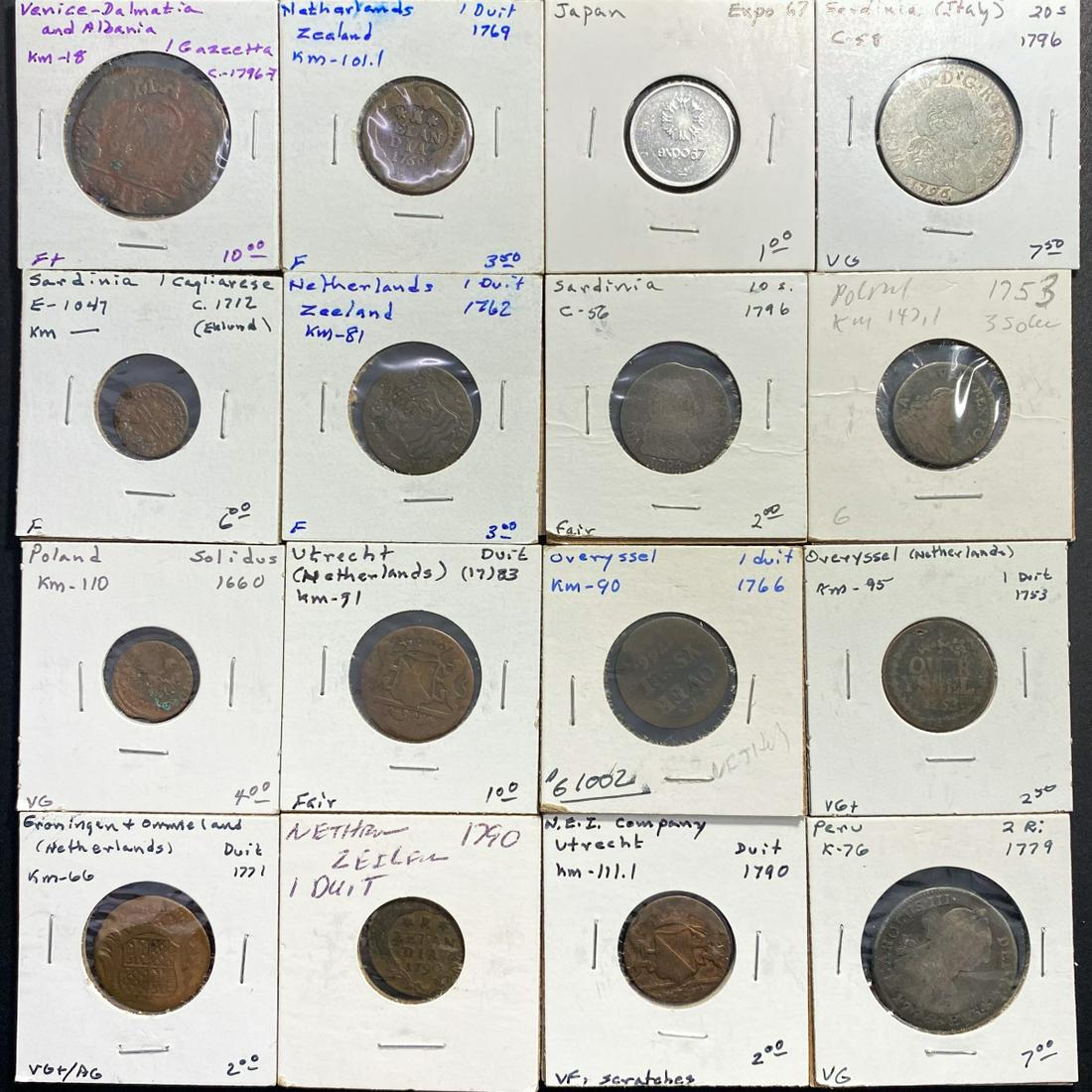 (16) Misc Foreign Coins (1 of 2)
