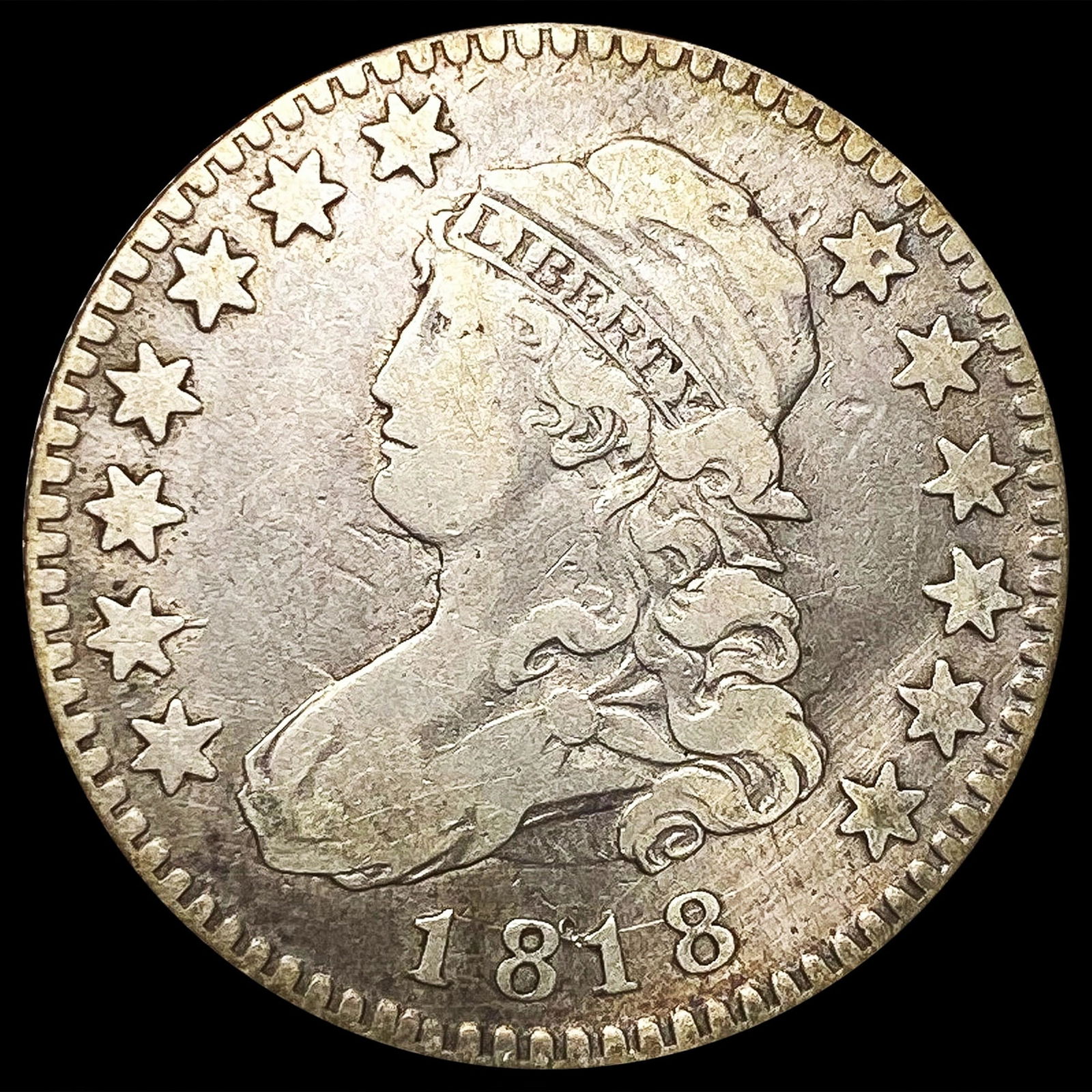 1818 Capped Bust Quarter NICELY CIRCULATED (1 of 2)