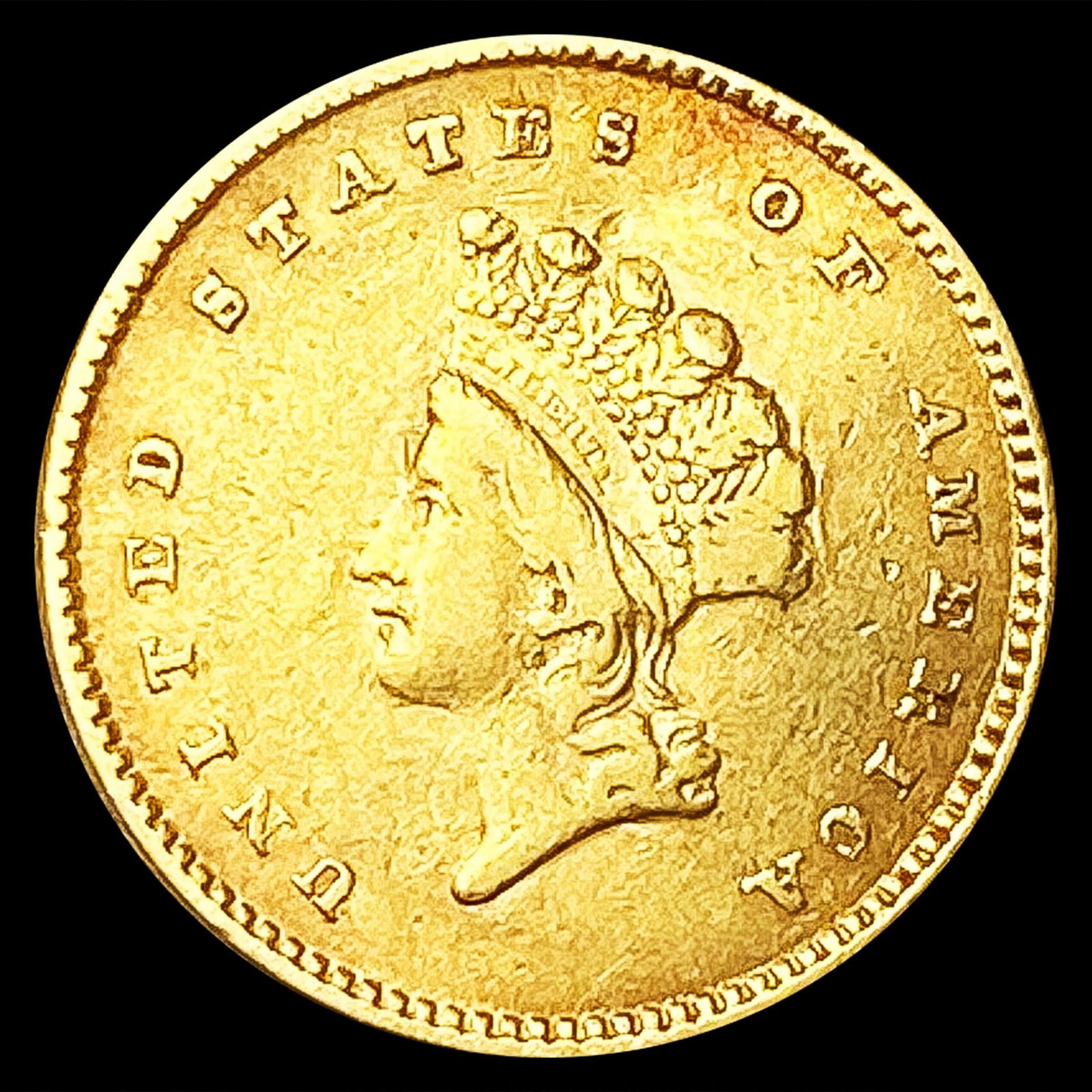 1854 Rare Gold Dollar CLOSELY UNCIRCULATED (1 of 2)