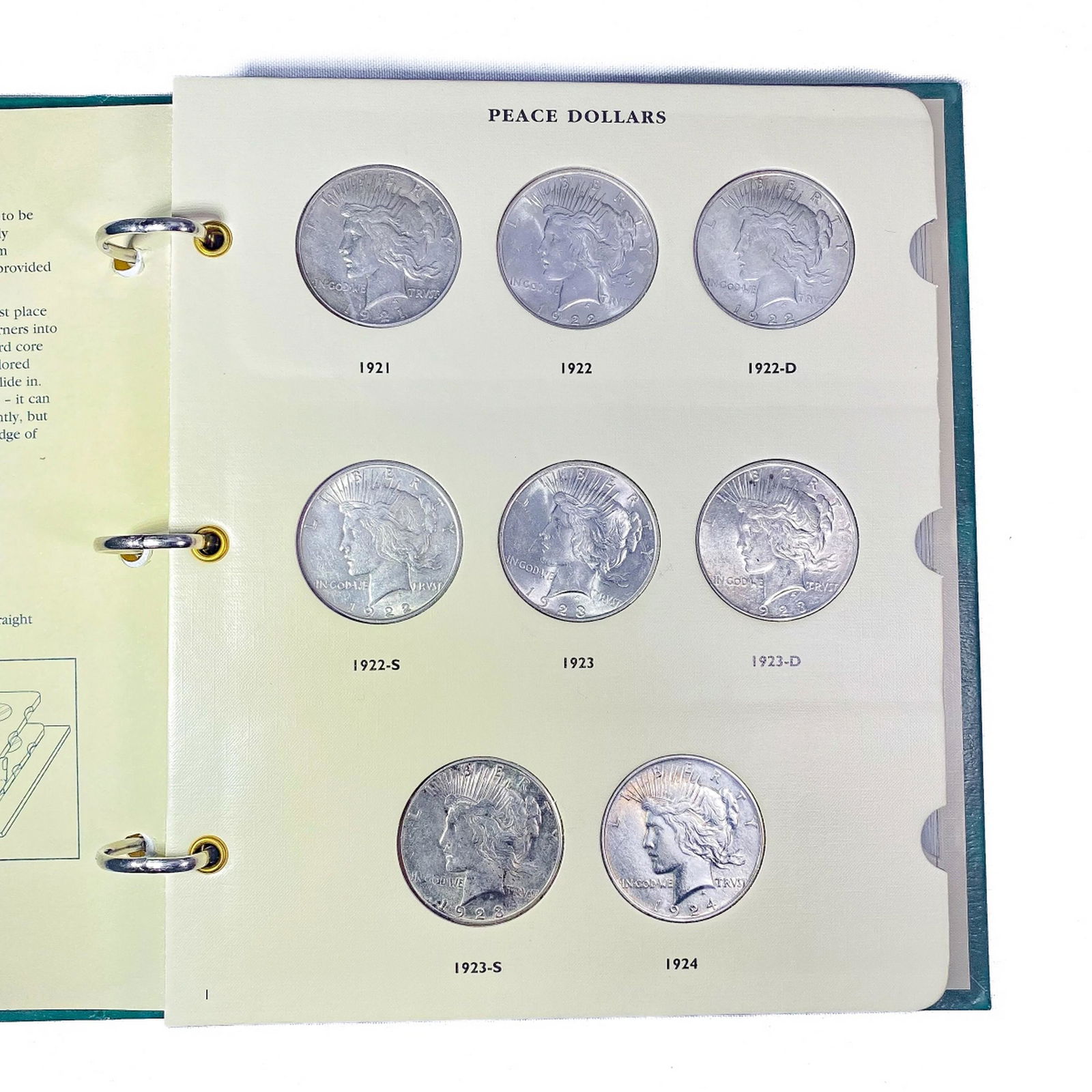 1921-1935 Peace Silver Dollar Book (24 Coins) (1 of 7)