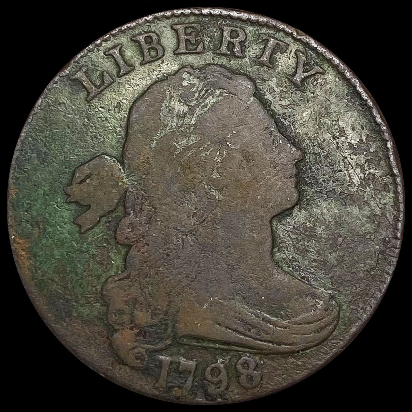 1798 Large Cent NICELY CIRCULATED (1 of 2)