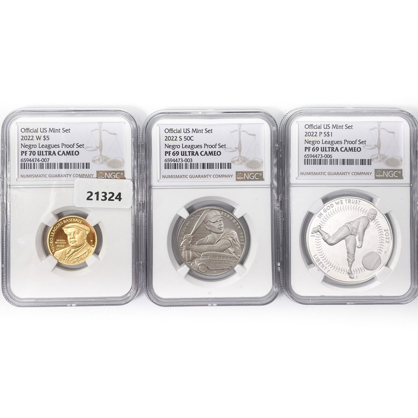2022 Negro Leagues Proof Set (3) NGC PF UC (1 of 2)