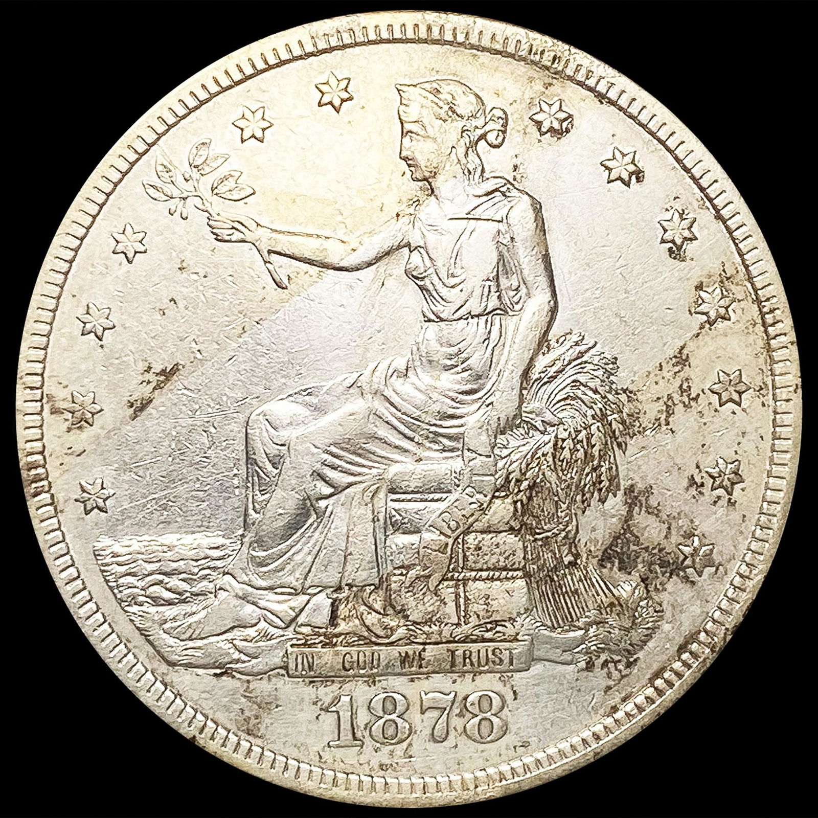 1878-S Silver Trade Dollar CLOSELY UNCIRCULATED (1 of 2)
