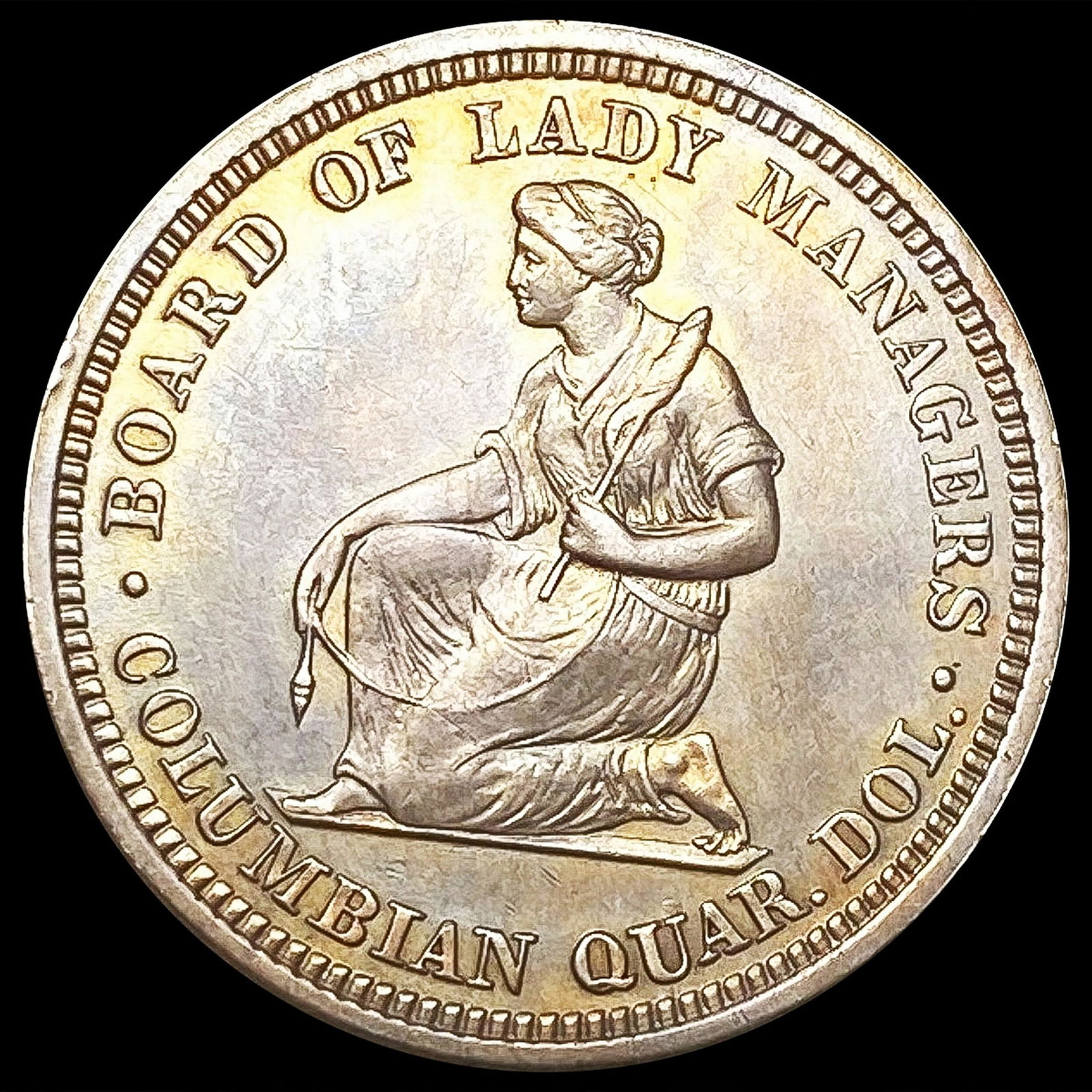 1893 Isabella Silver Quarter CLOSELY UNCIRCULATED (1 of 2)